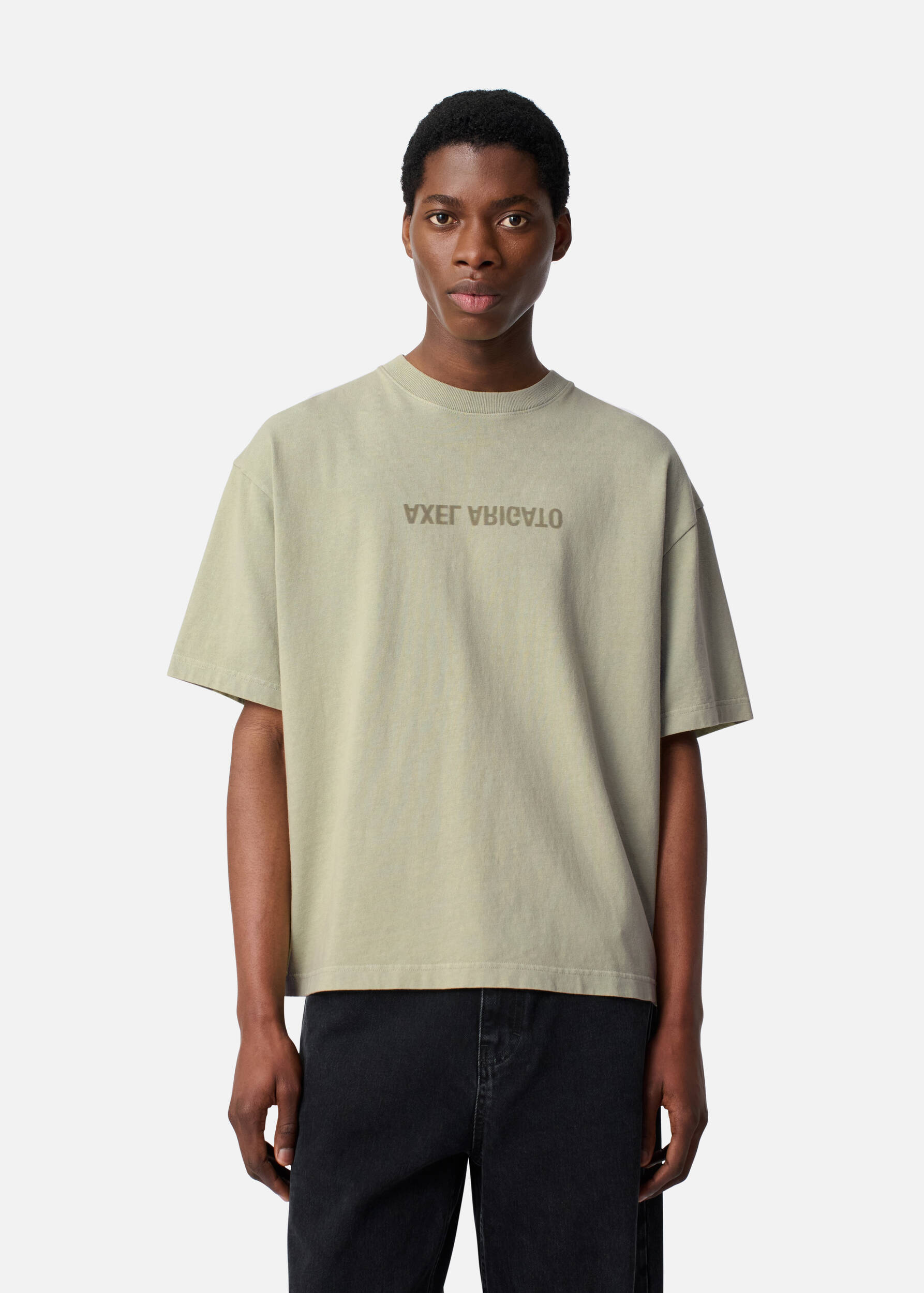 Distort Washed T-Shirt Dusty Green