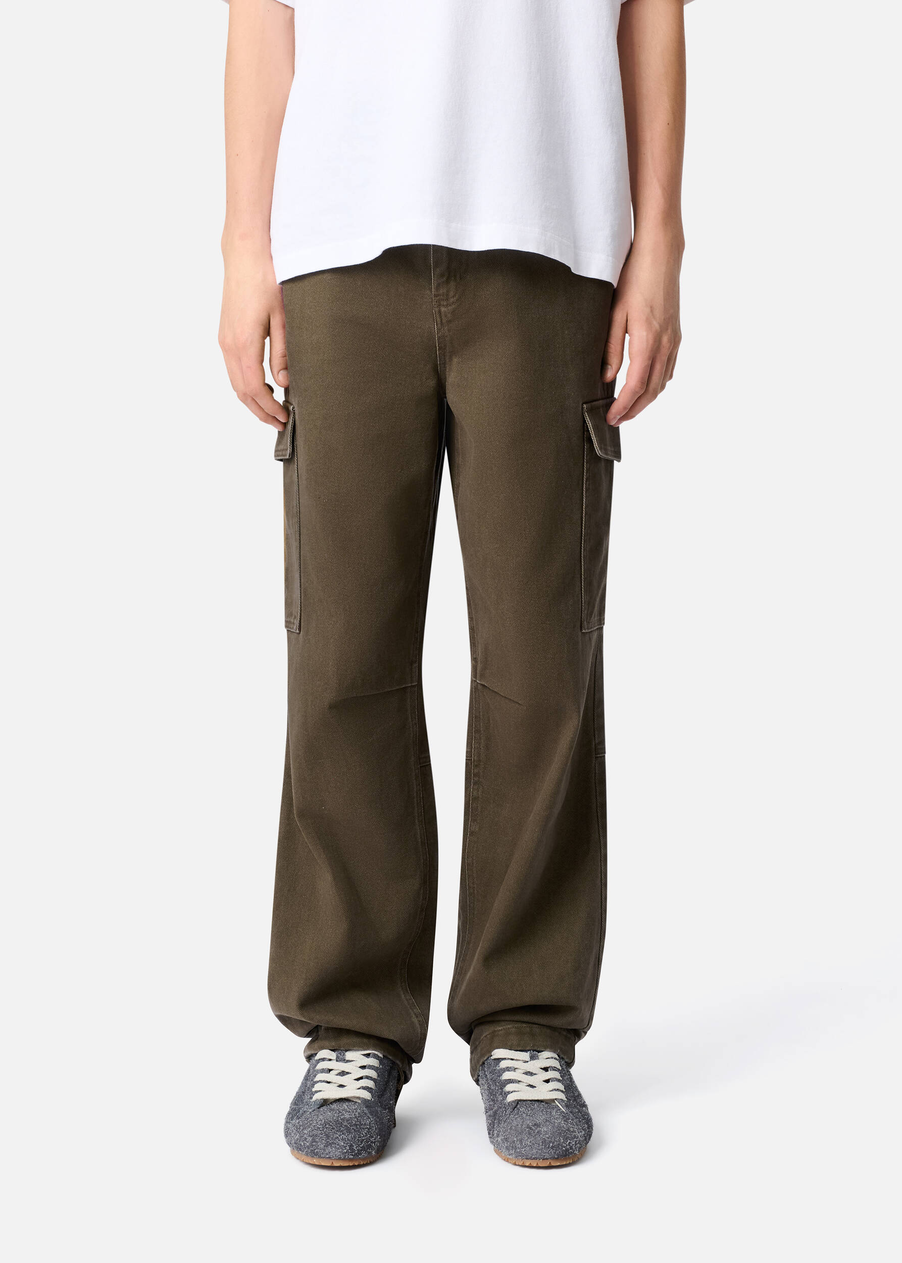 Abbot Cargo Trousers Brown