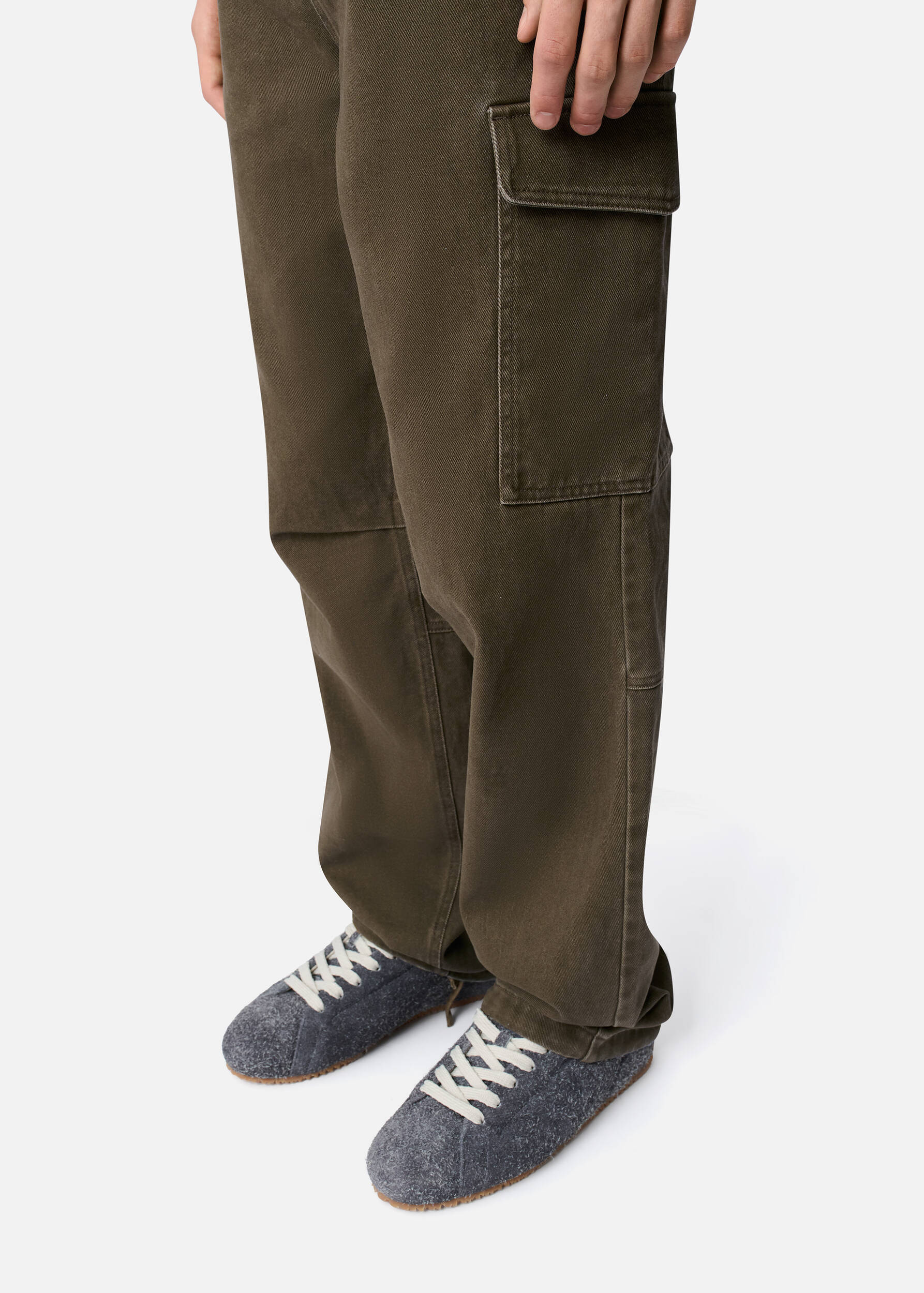 Abbot Cargo Trousers Brown