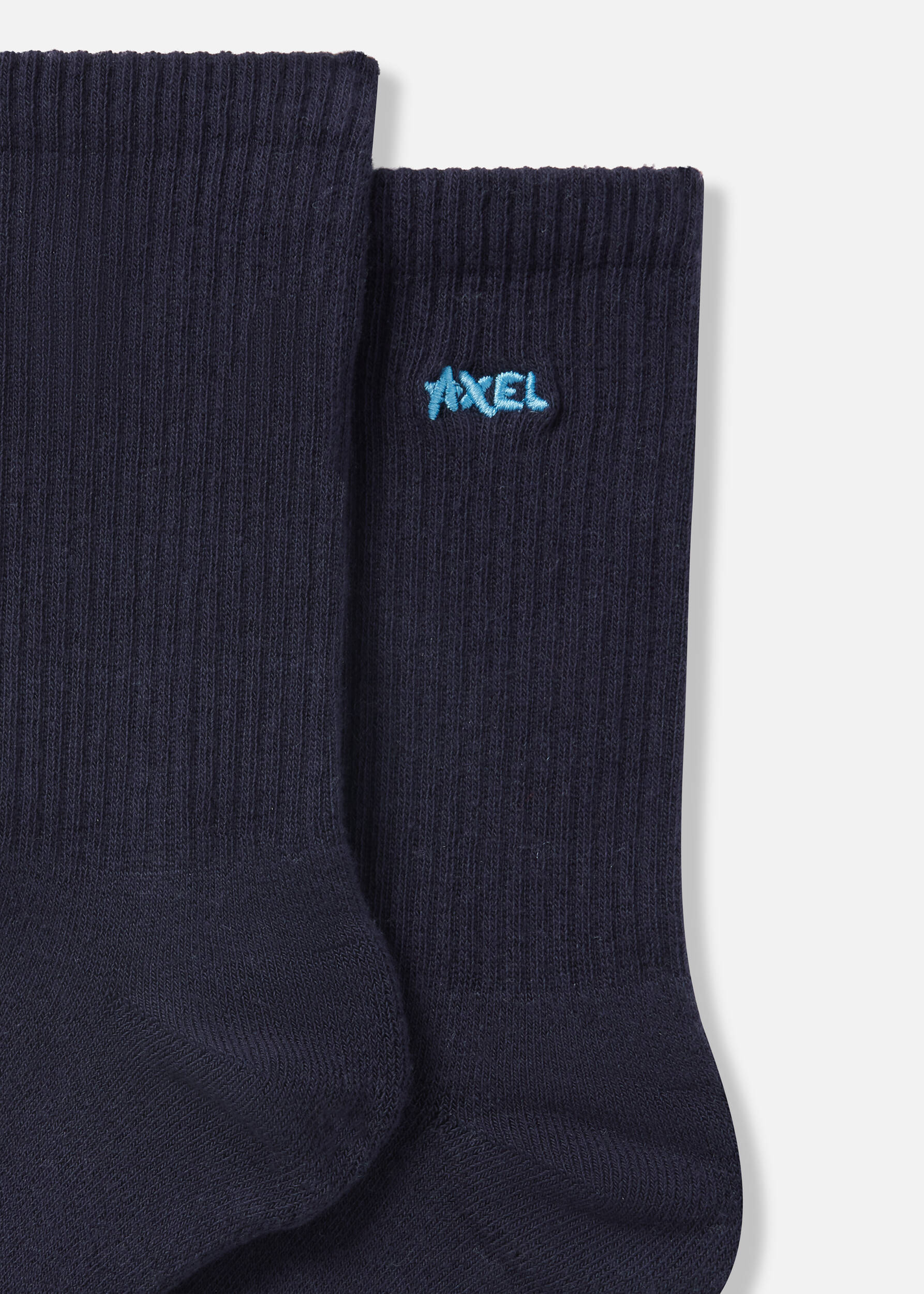 Floral Logo Socks Navy