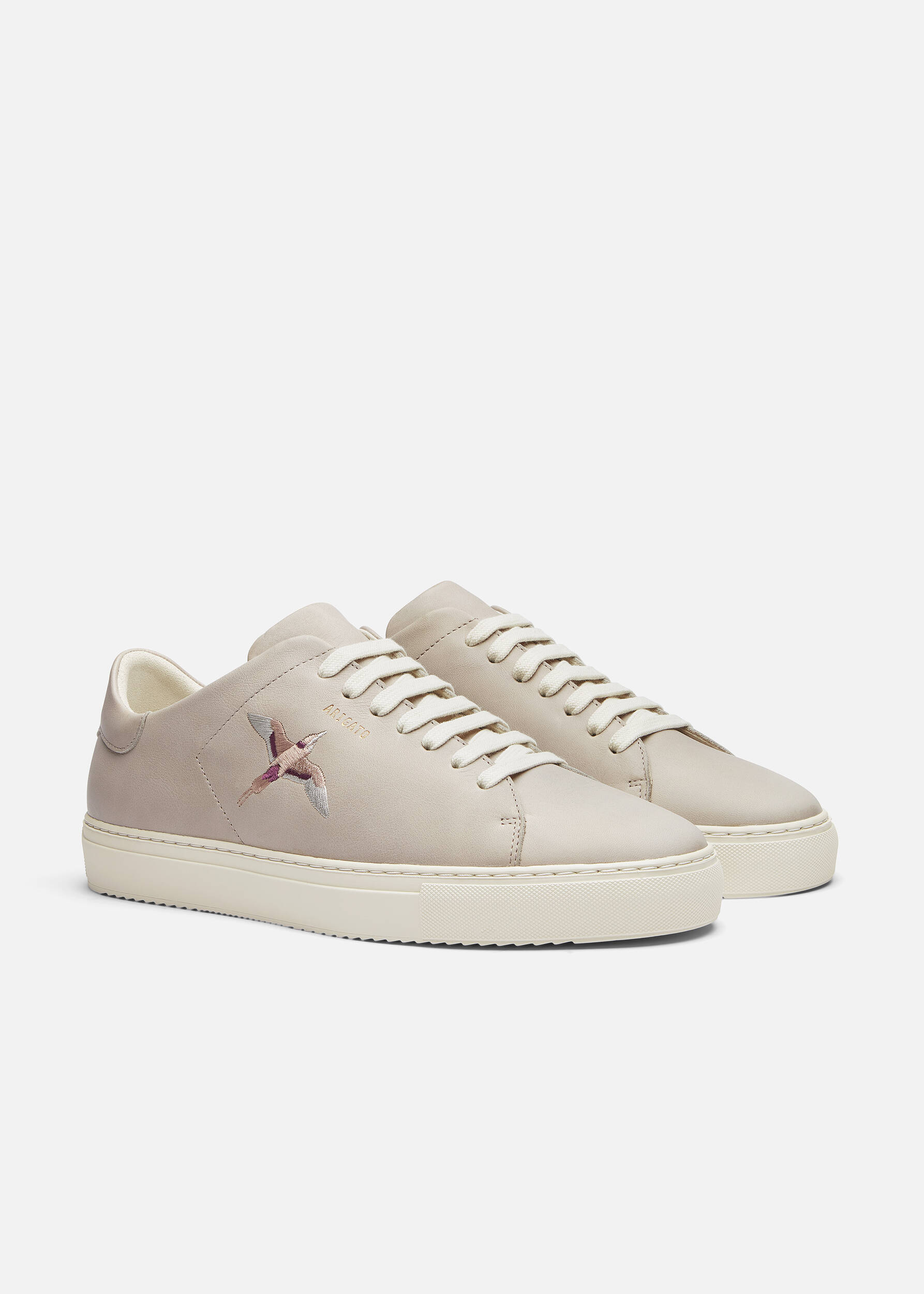 Clean 90 B Bird Sneaker Light Taupe/Burgundy