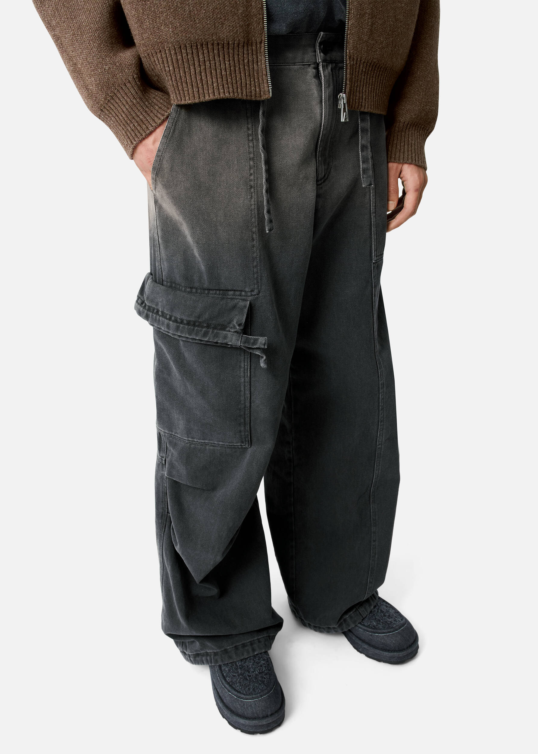 Dax Cargo Trousers Grey