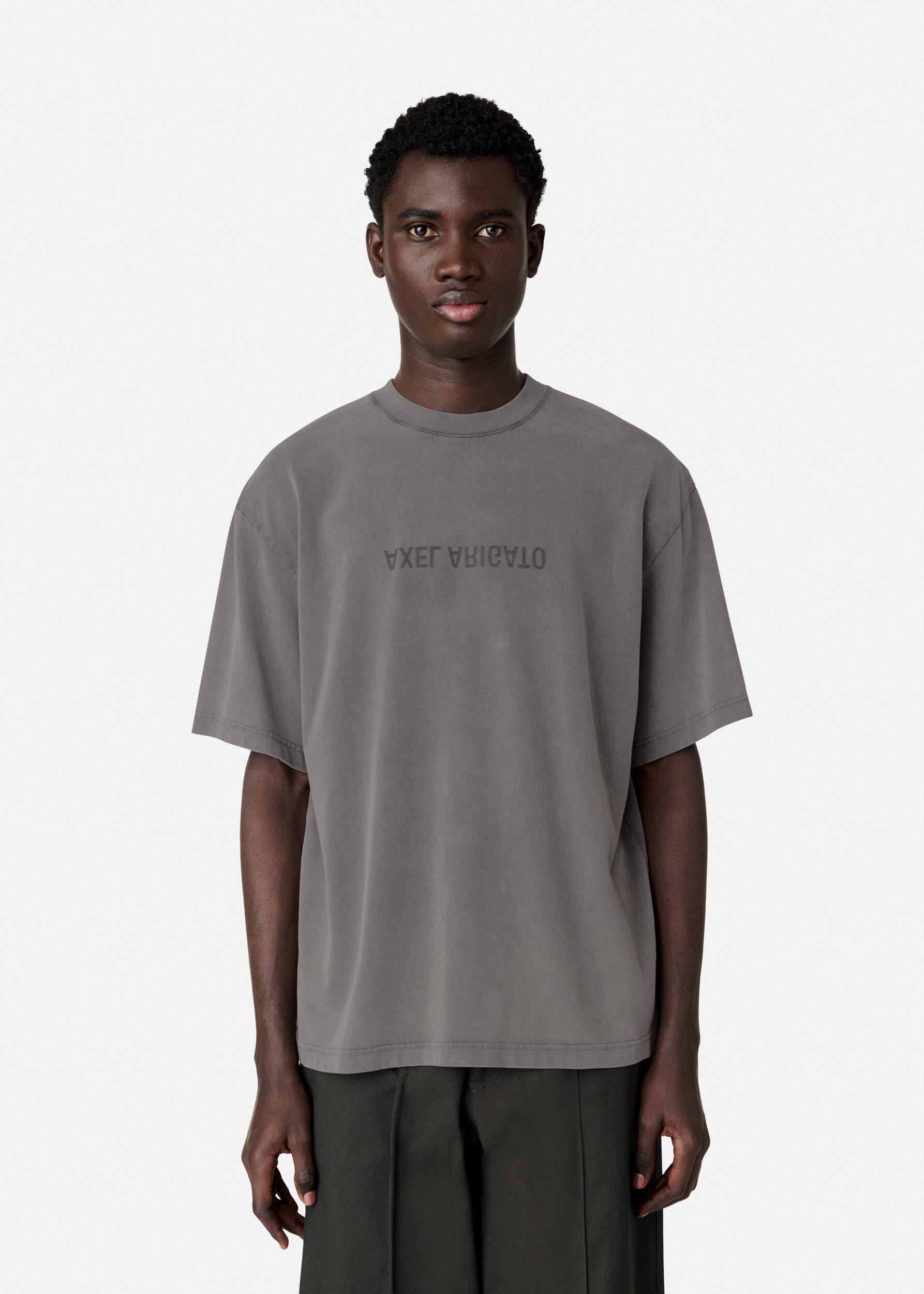 Distort Washed T-Shirt Steel Grey