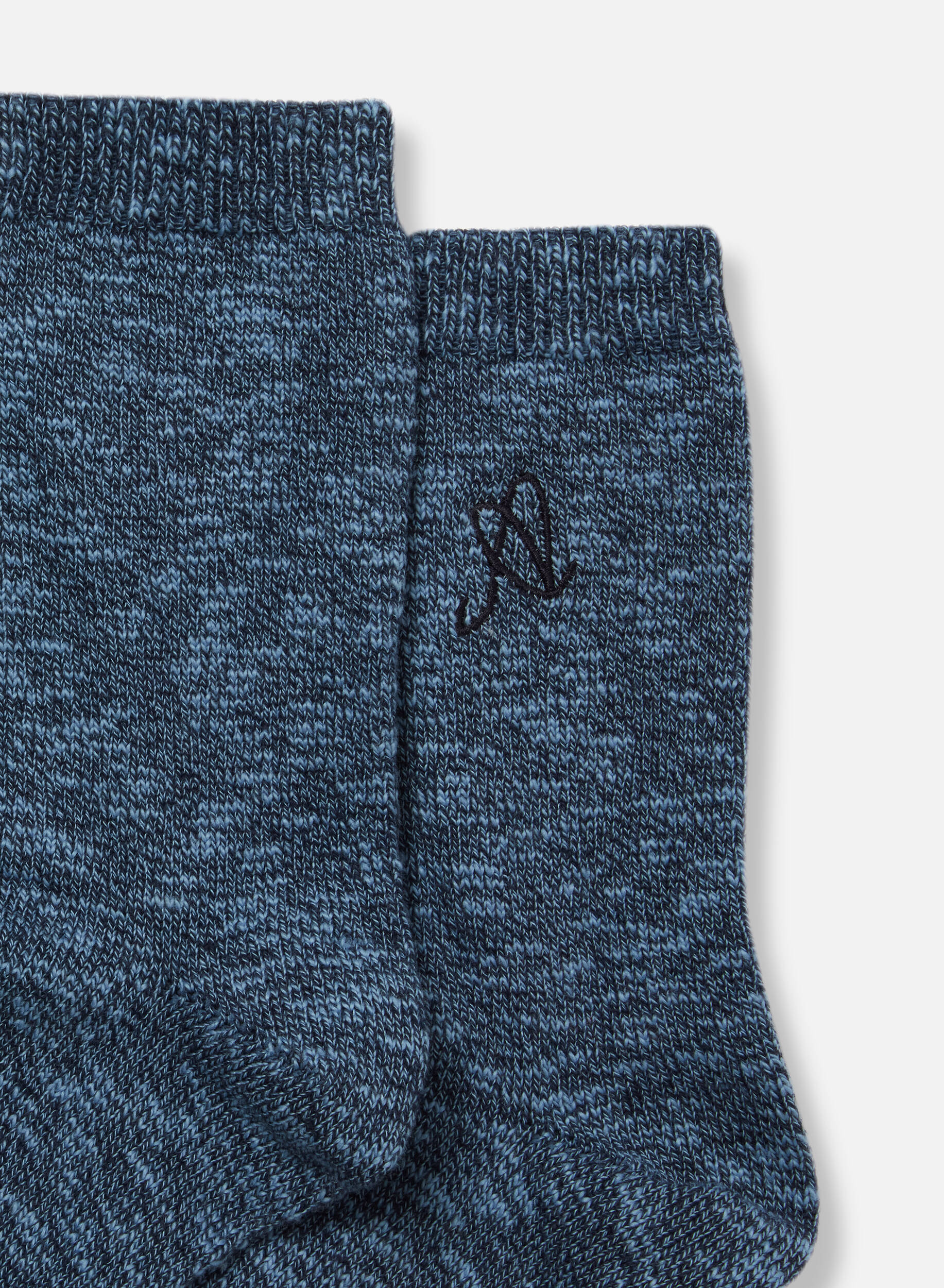 Mélange Tube Socks Blue Melange