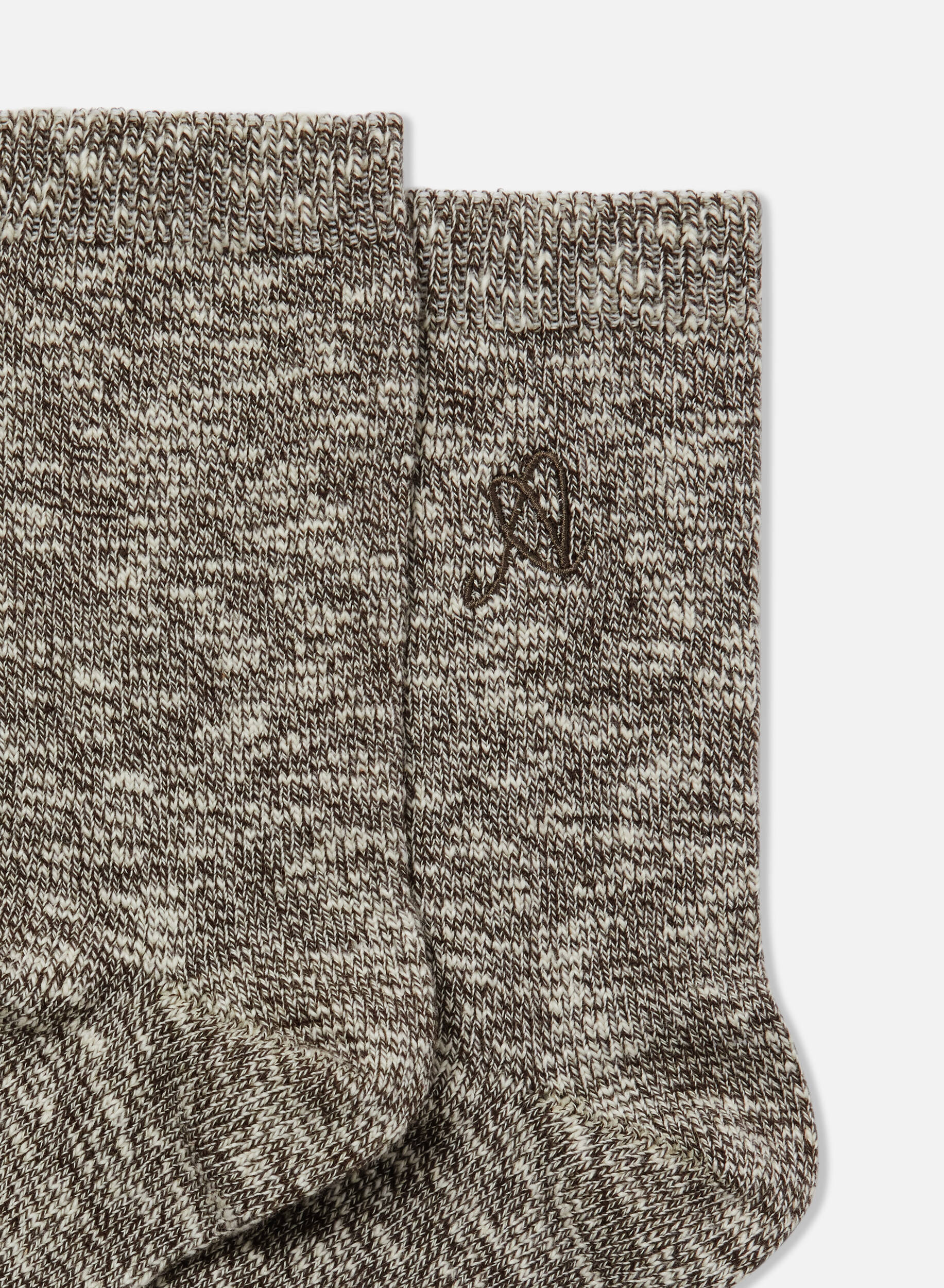 Mélange Tube Socks Beige Melange