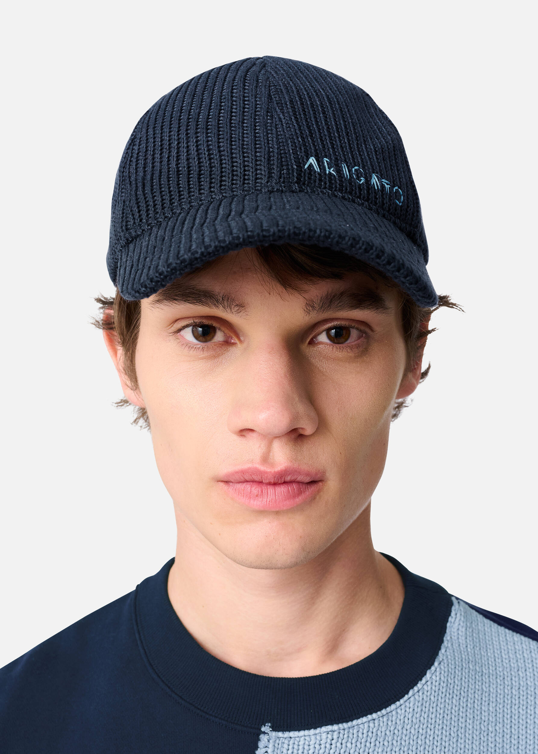 Arigato Knitted Cap Navy