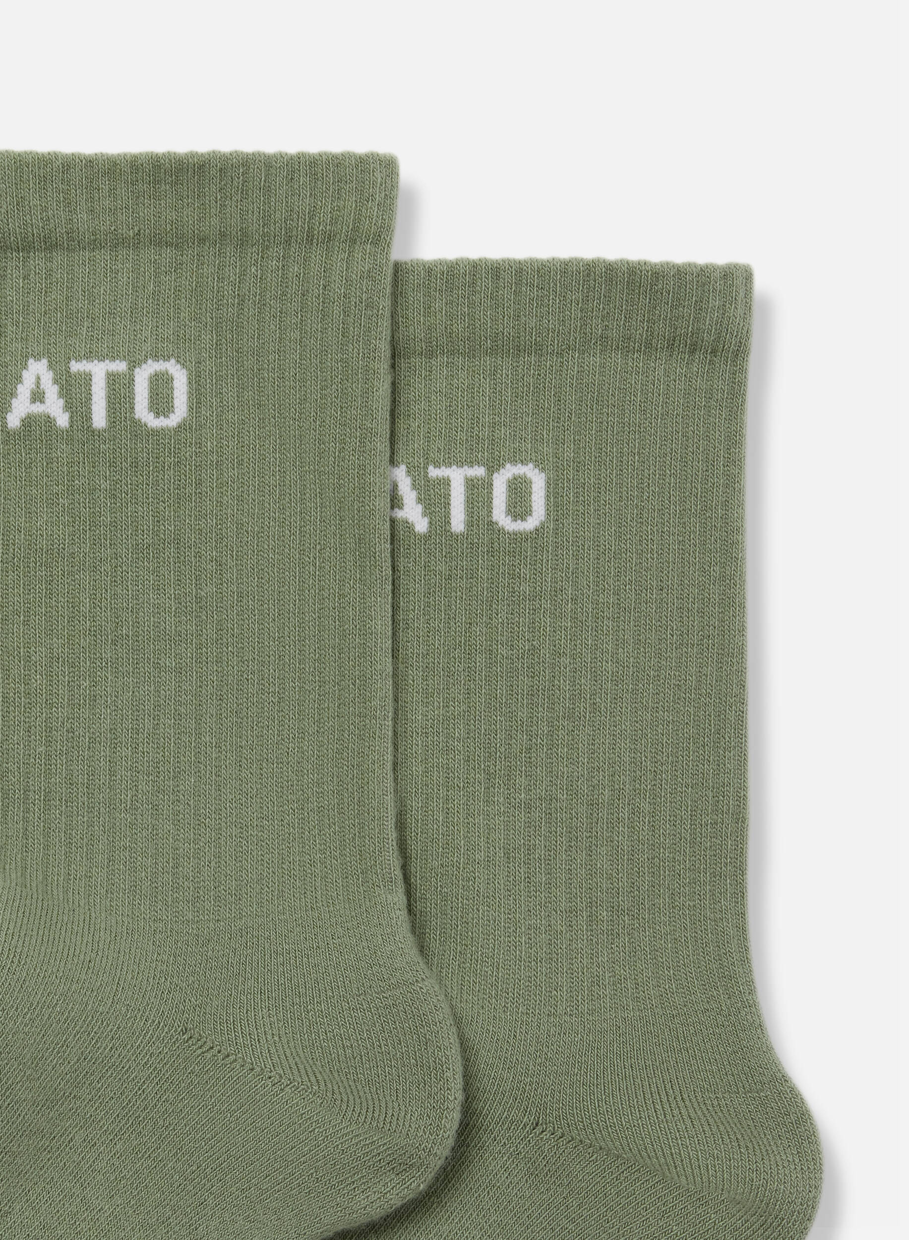 Arigato Logo Tube Socks Dusty Green