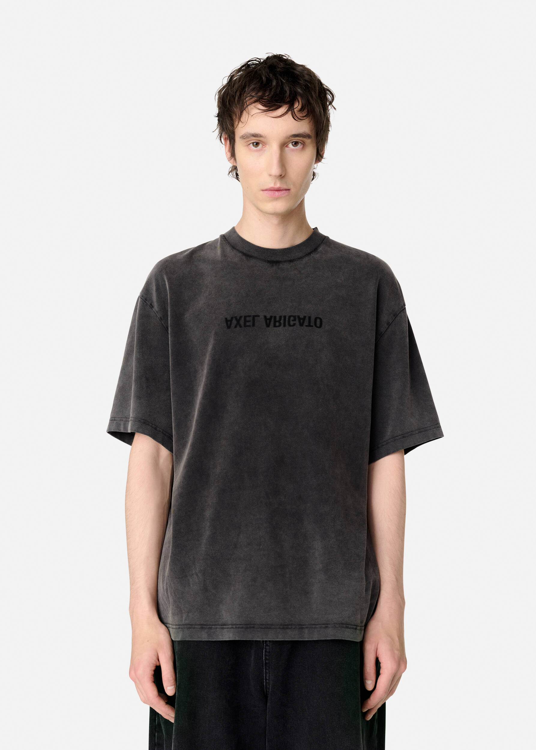 Distort Washed T-Shirt Black