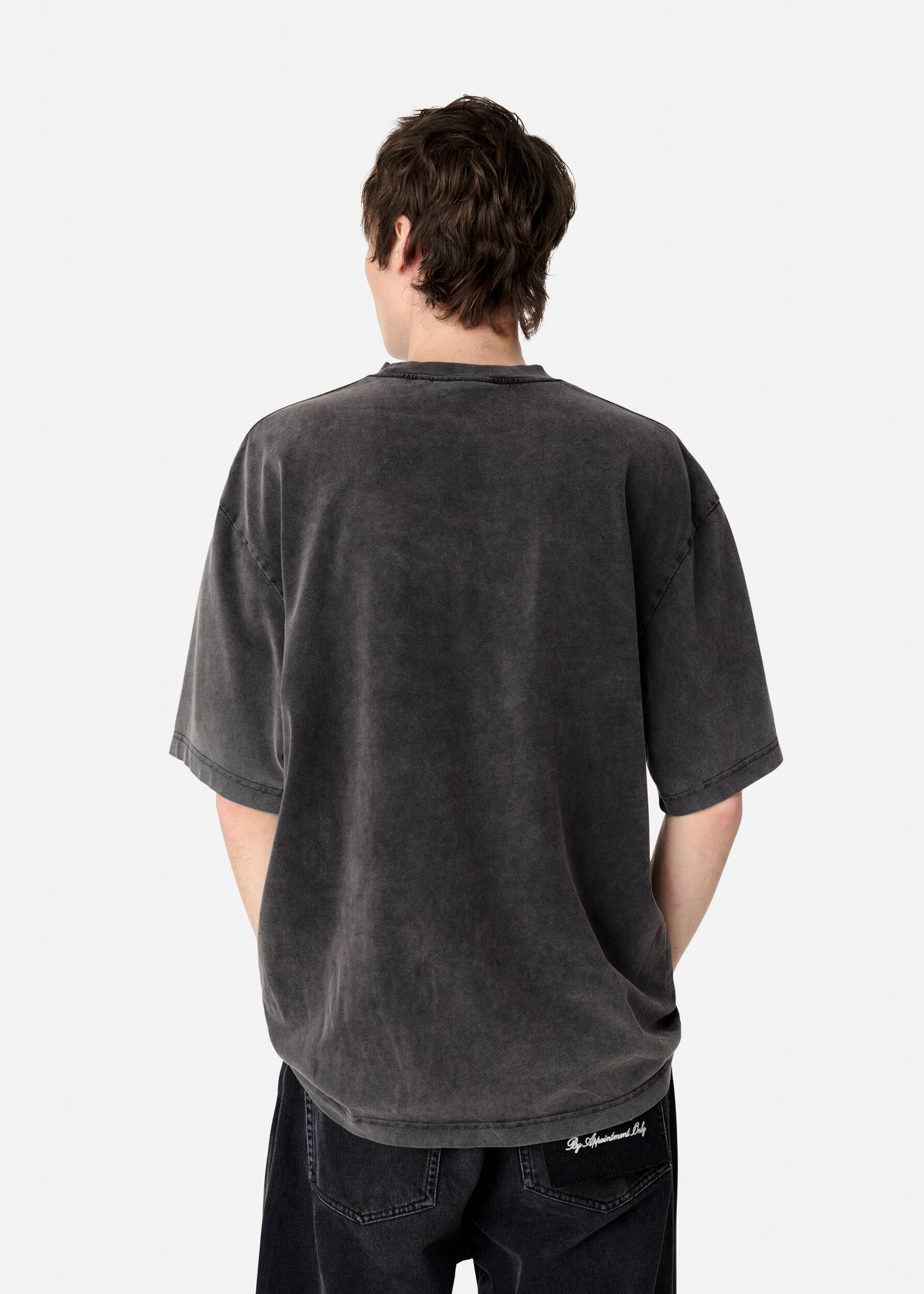 Distort Washed T-Shirt Black