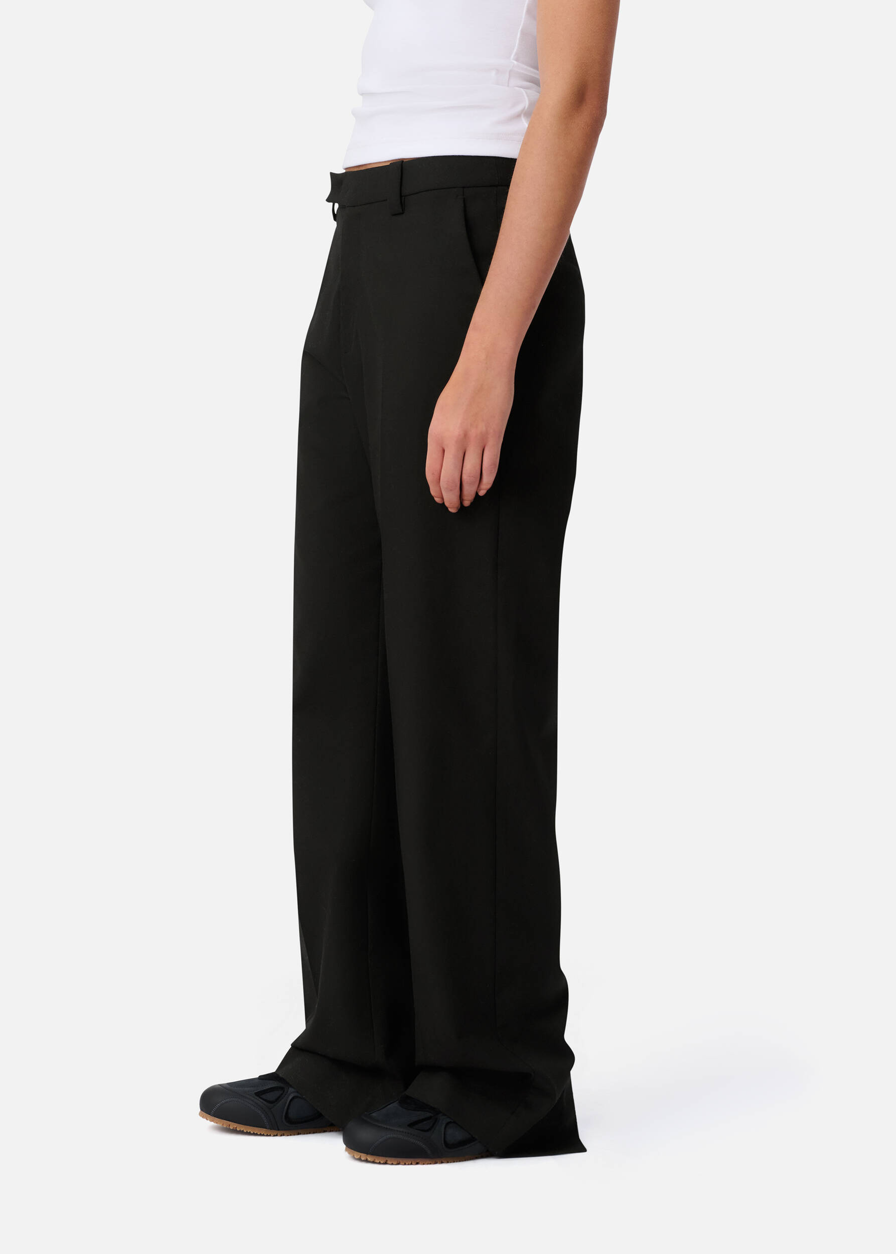 Vera Slit Trouser Black