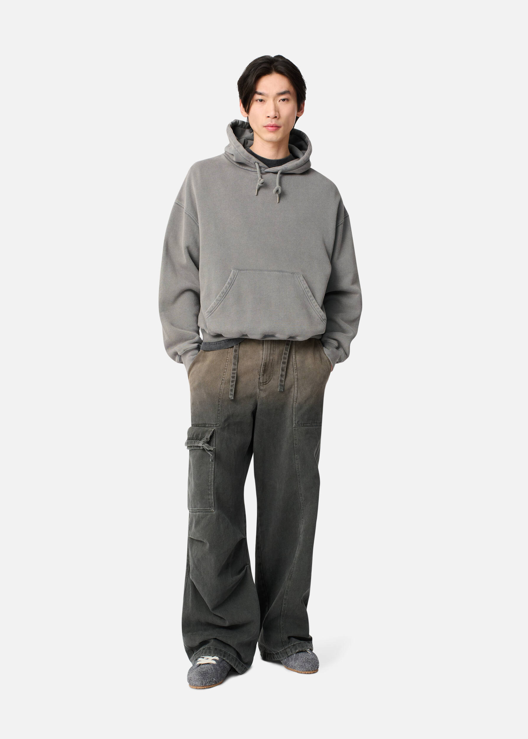 Distort Washed Hoodie Slate Grey 3 Distort Washed Hoodie Slate Grey