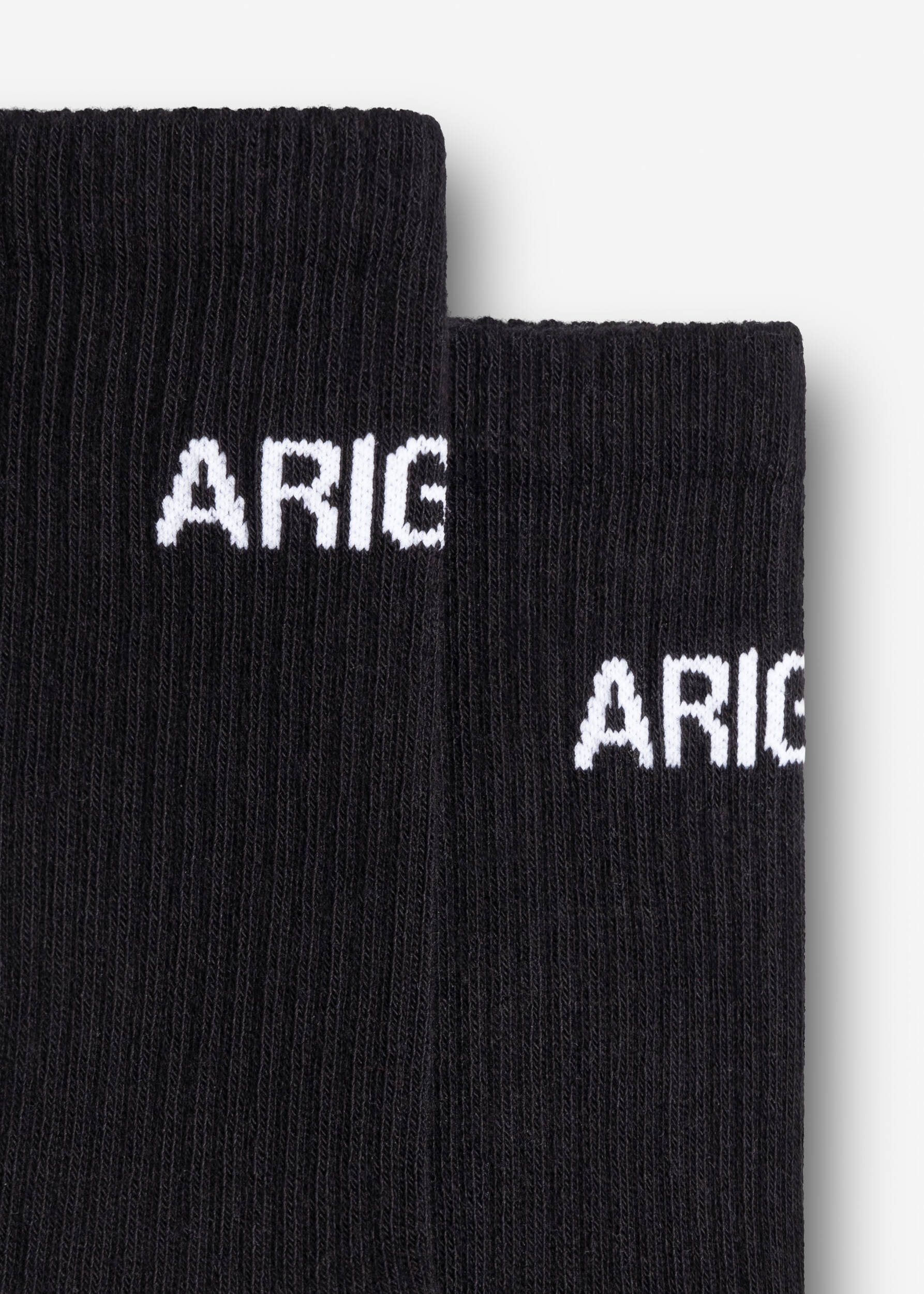 Arigato Logo Tube Socks Black