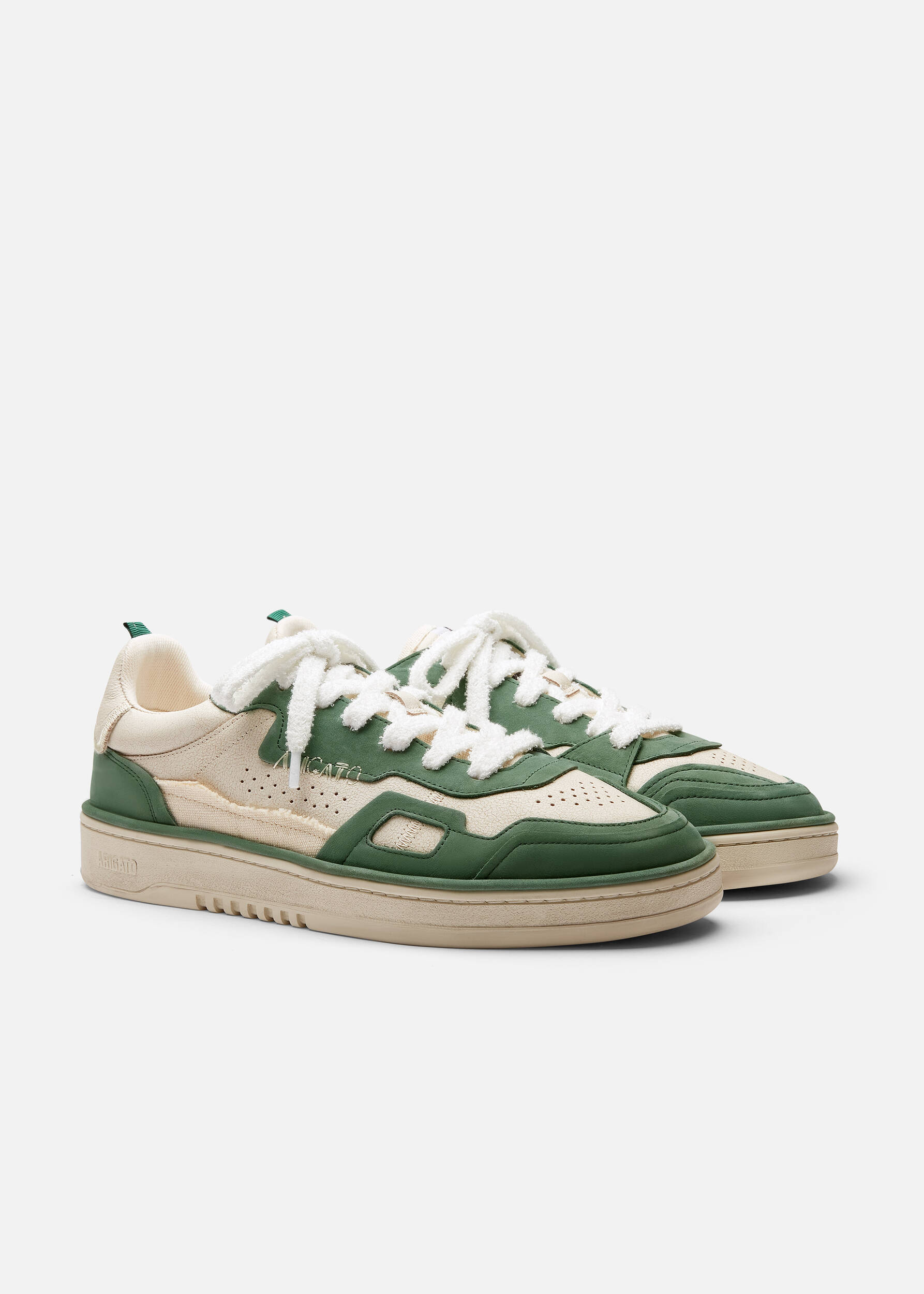 Dice Patchwork Sneaker Beige/Green