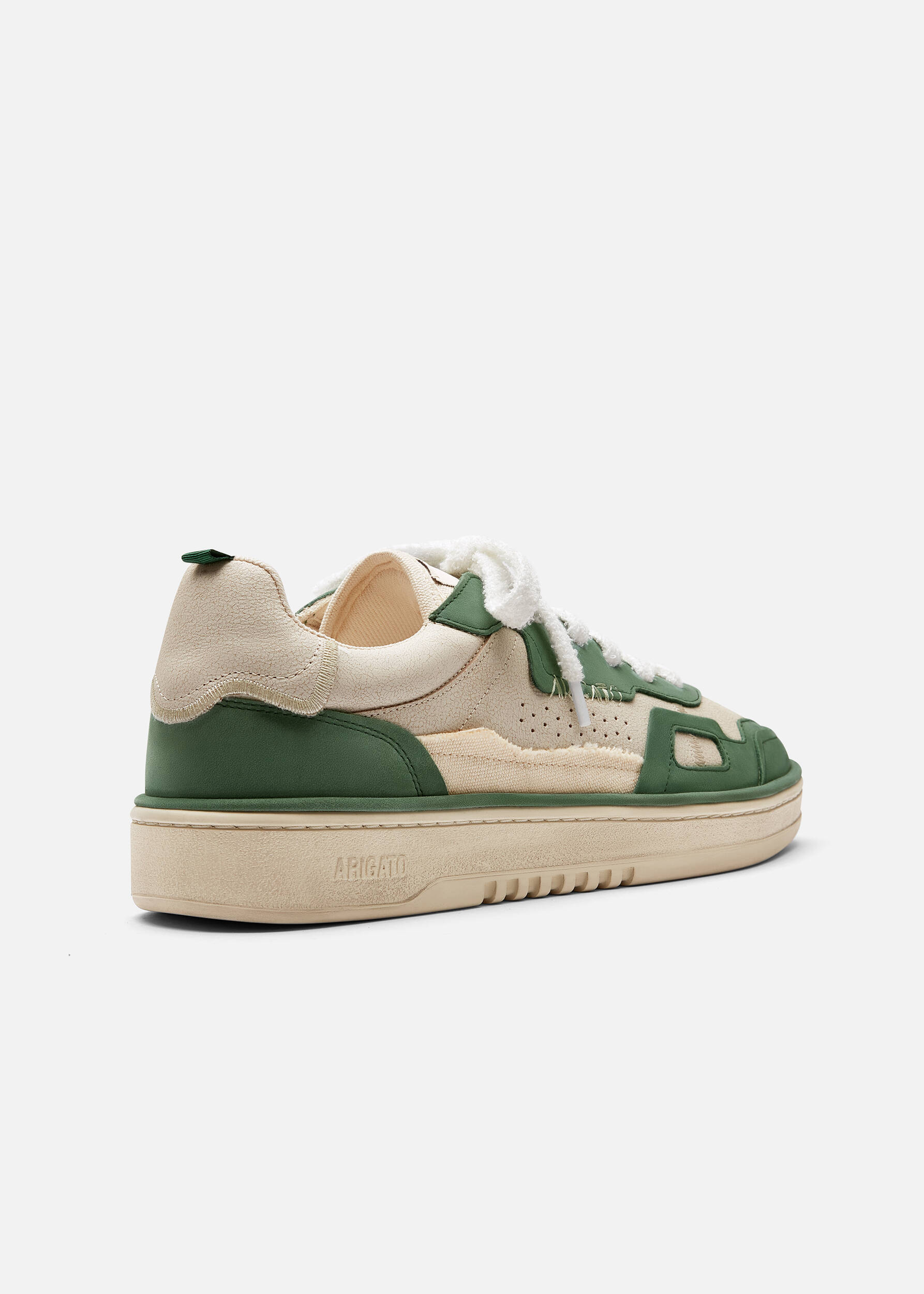 Dice Patchwork Sneaker Beige/Green