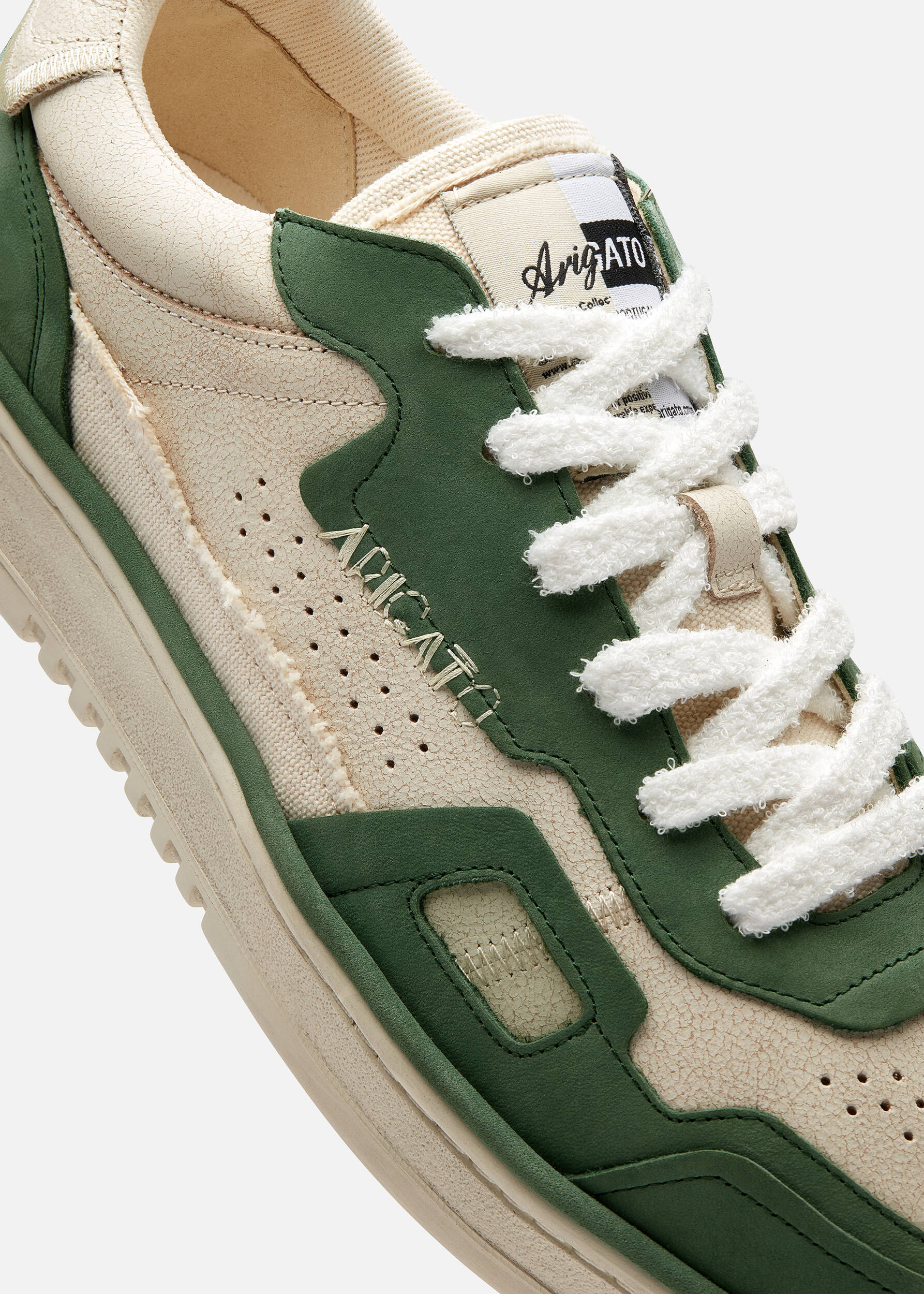 Dice Patchwork Sneaker Beige/Green