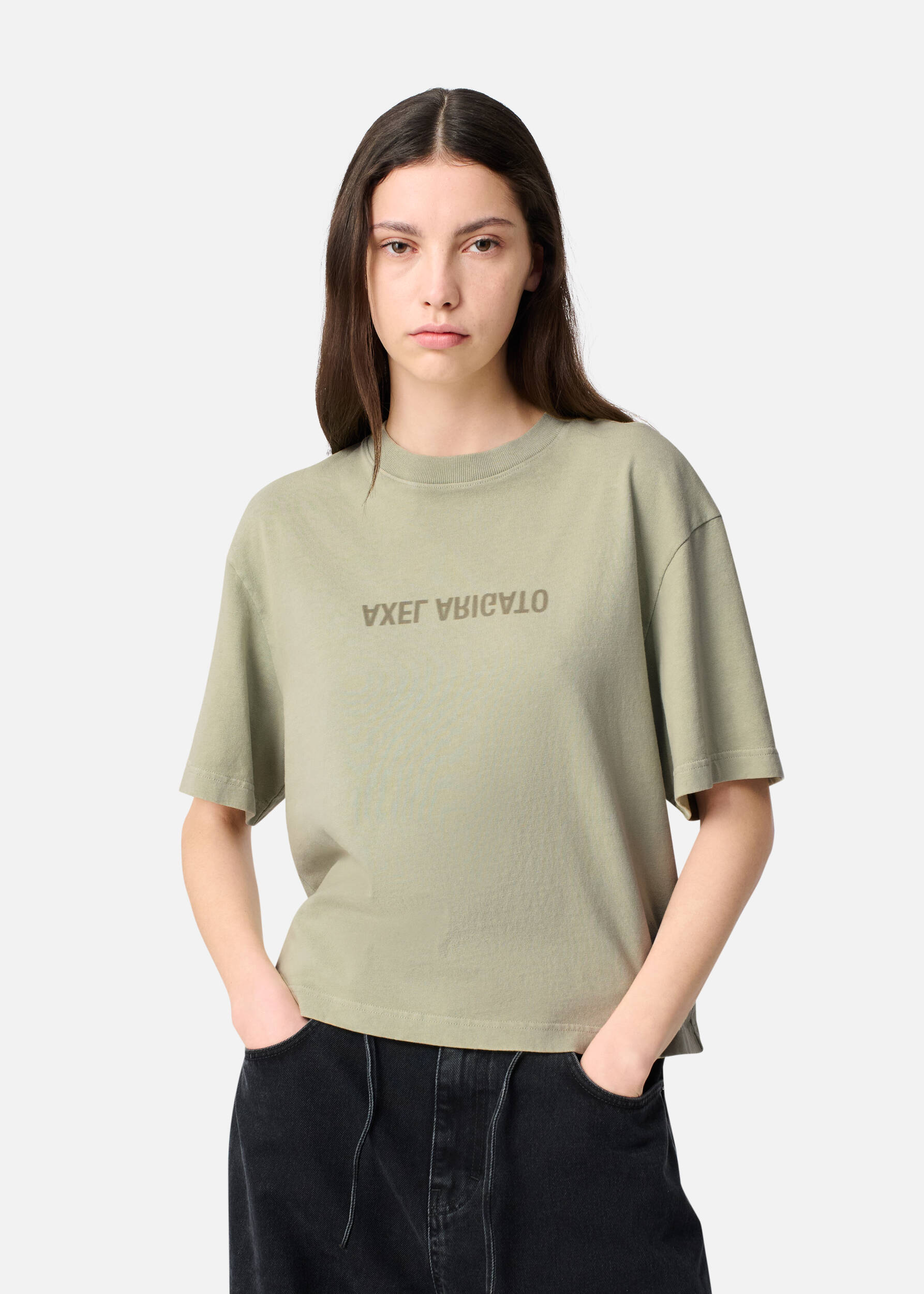 Distort T-Shirt Dusty Green