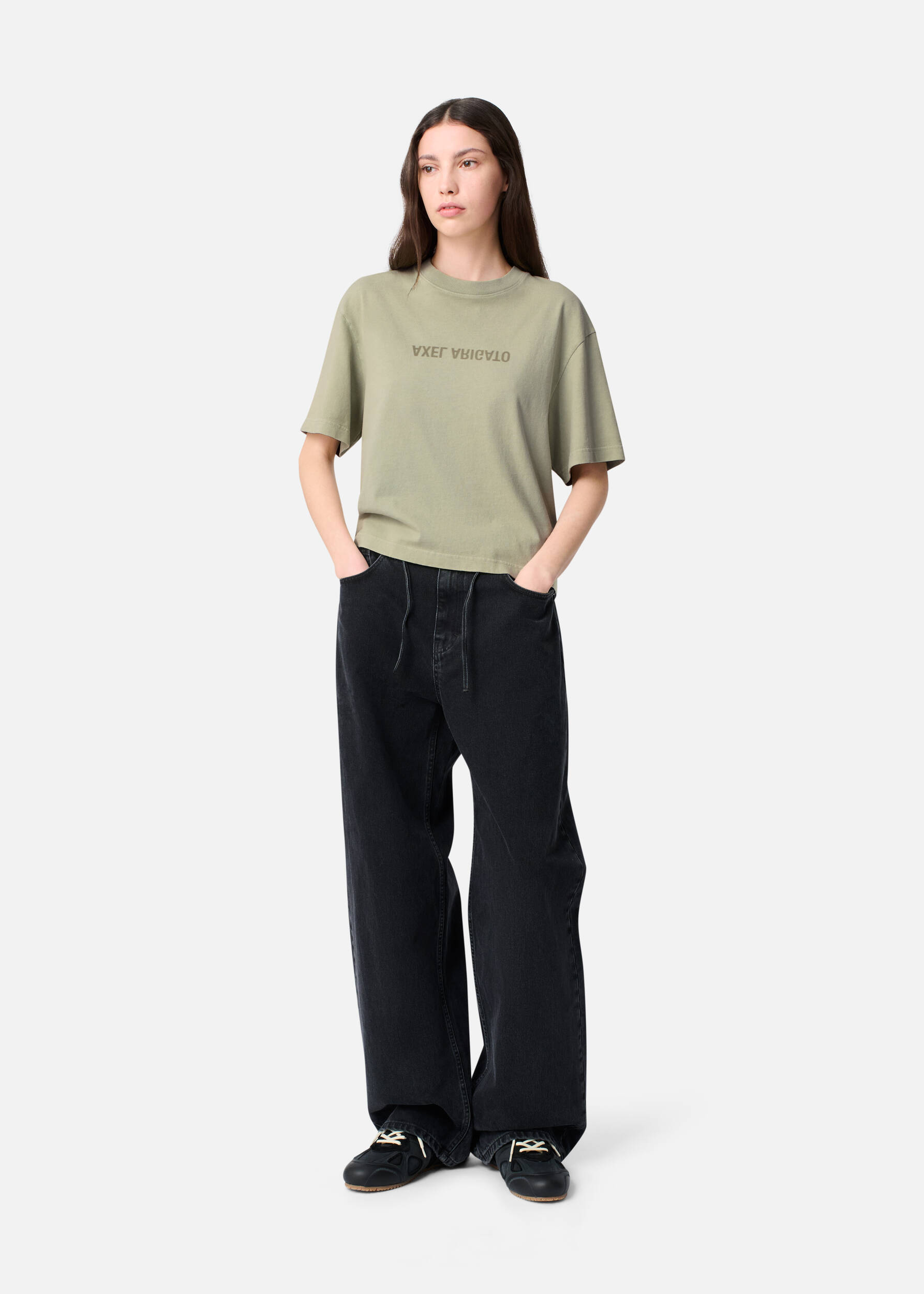 Distort T-Shirt Dusty Green 3 Distort T-Shirt Dusty Green