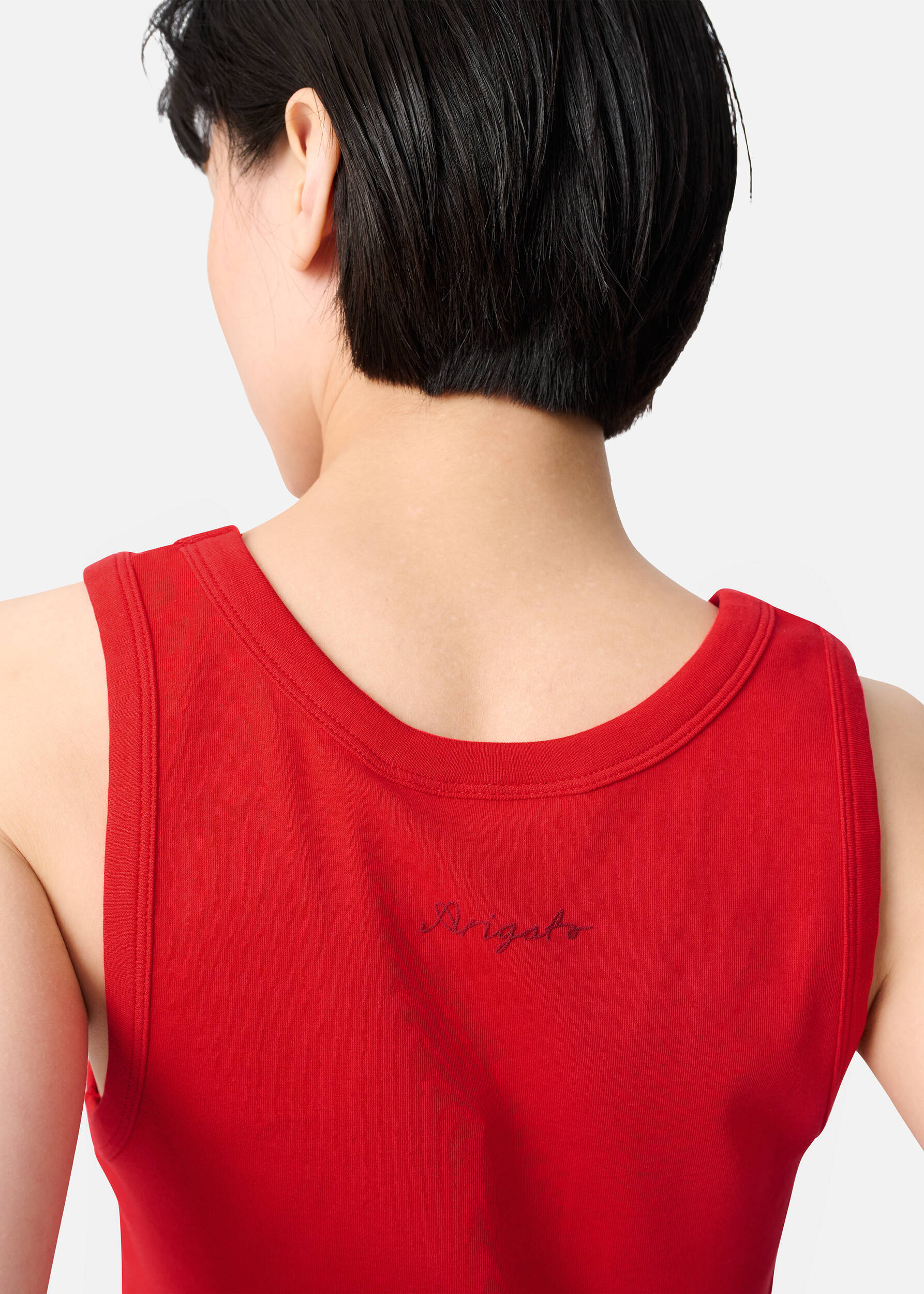 Traced Tank Top Bright Red