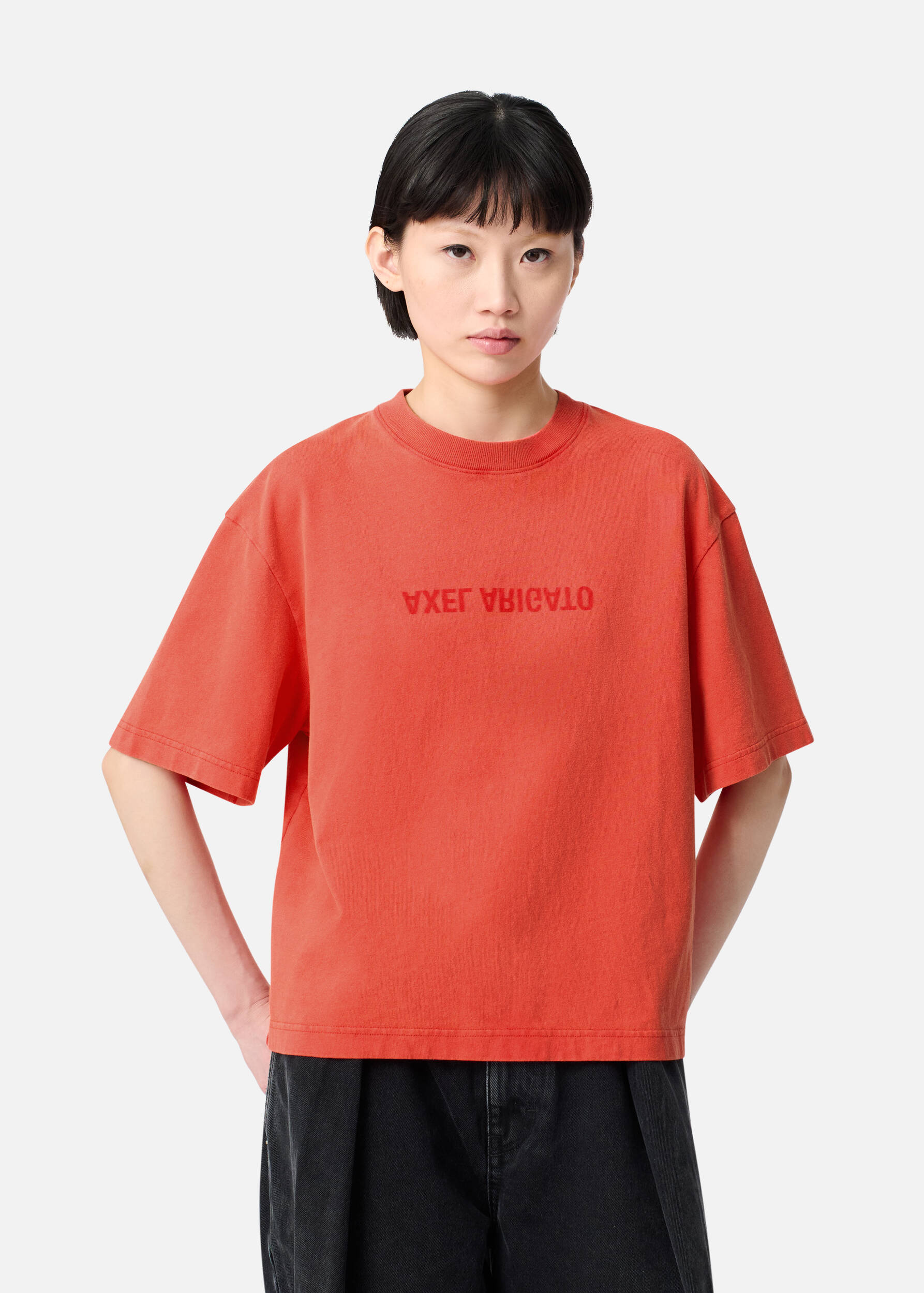 Distort T-Shirt Bright Red