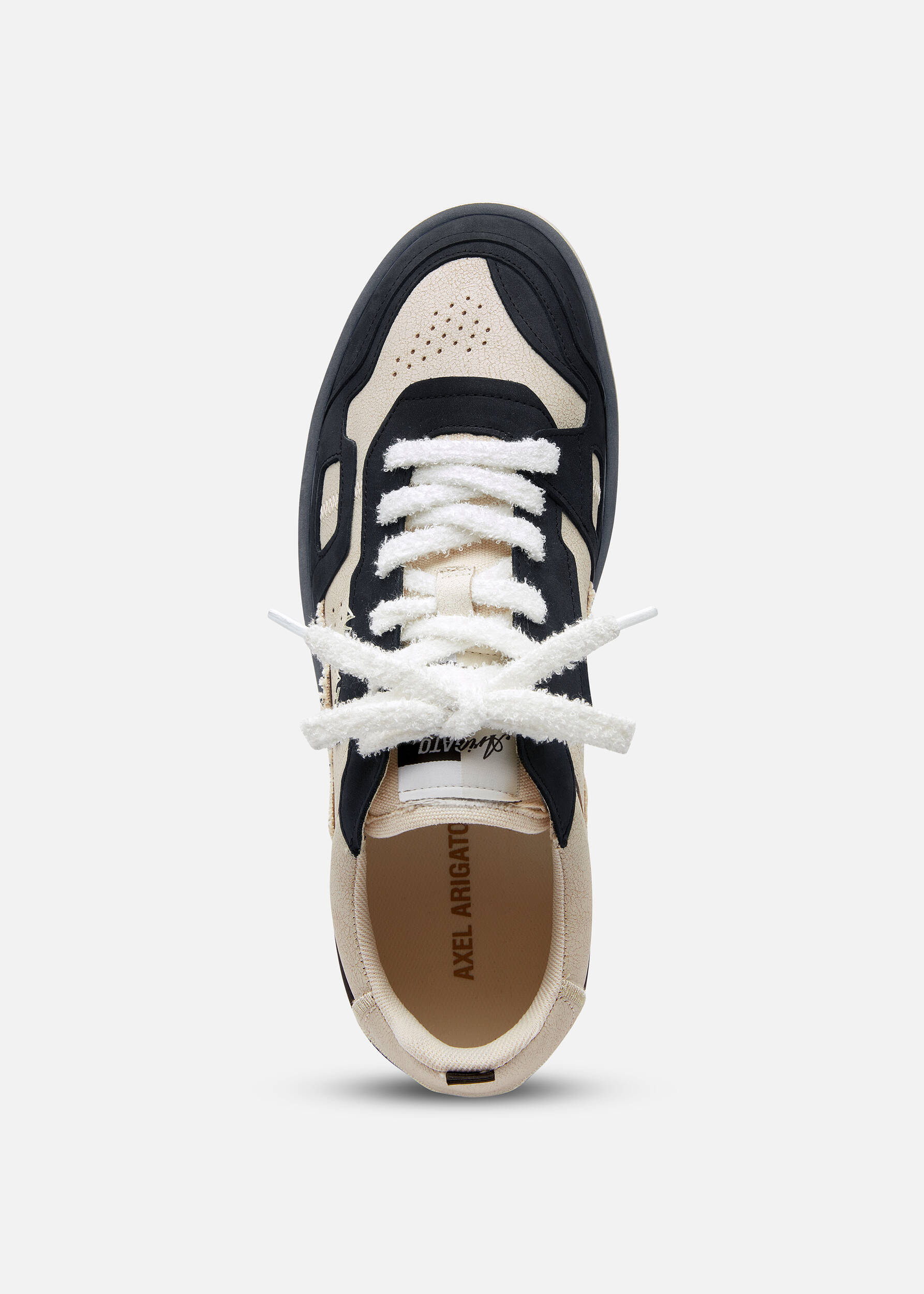 Dice Patchwork Sneaker Beige/Off Black