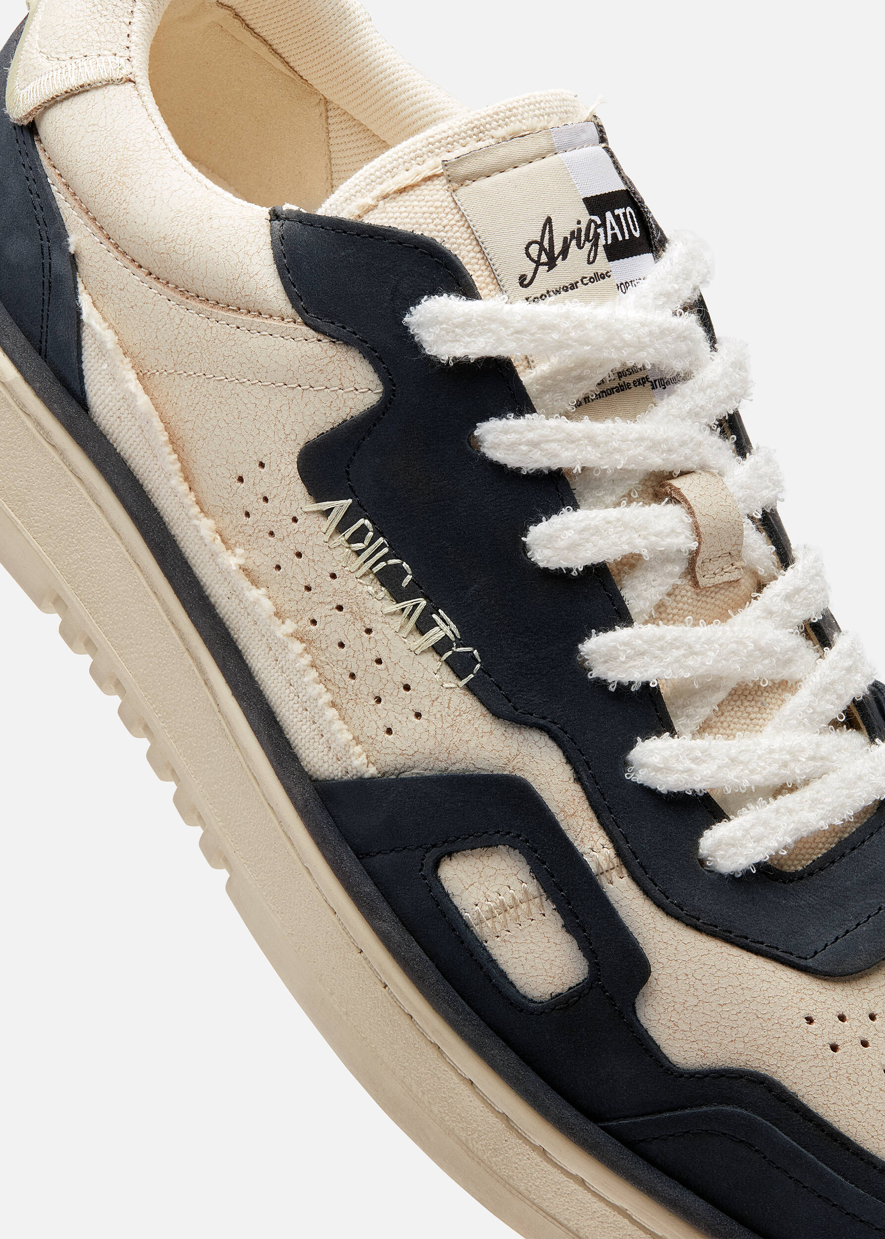 Dice Patchwork Sneaker Beige/Off Black