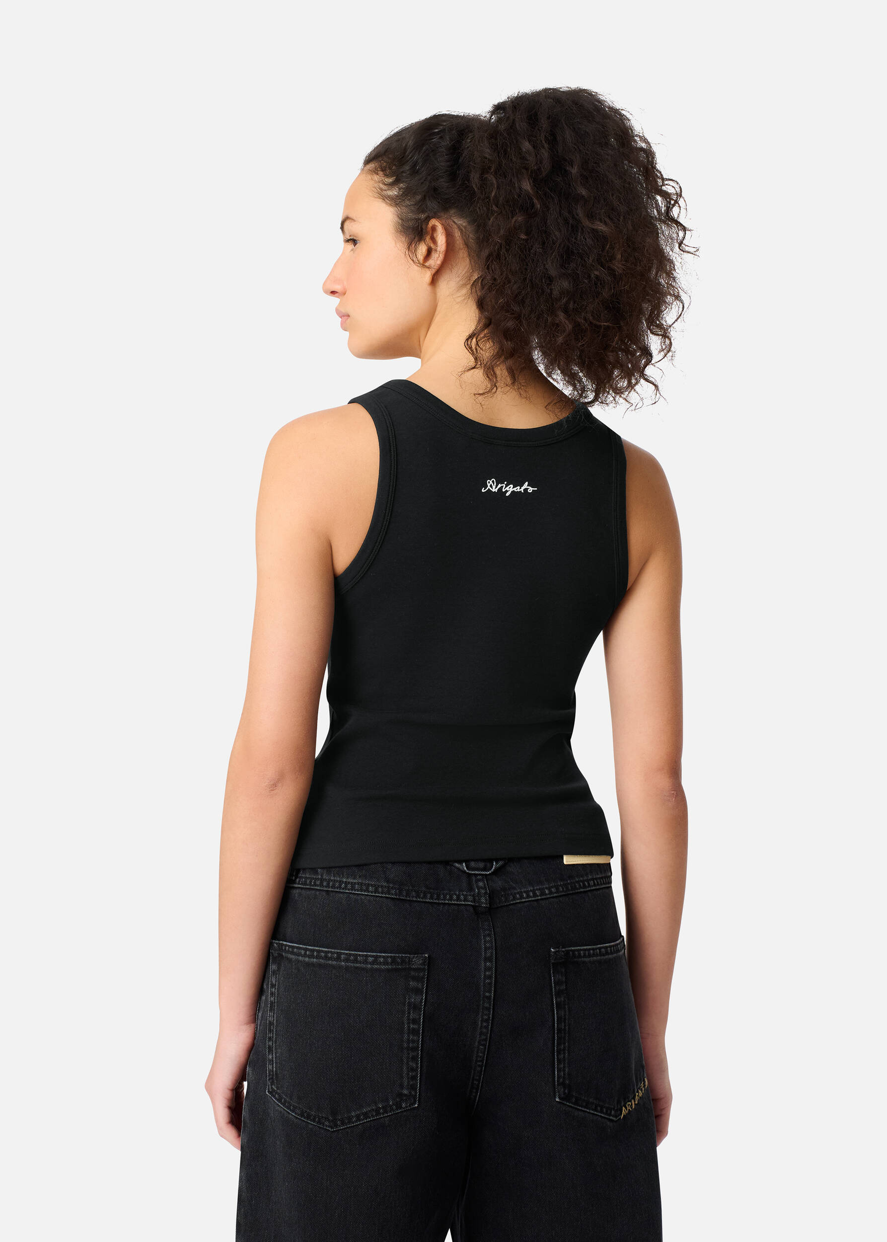 Traced Tank Top Black