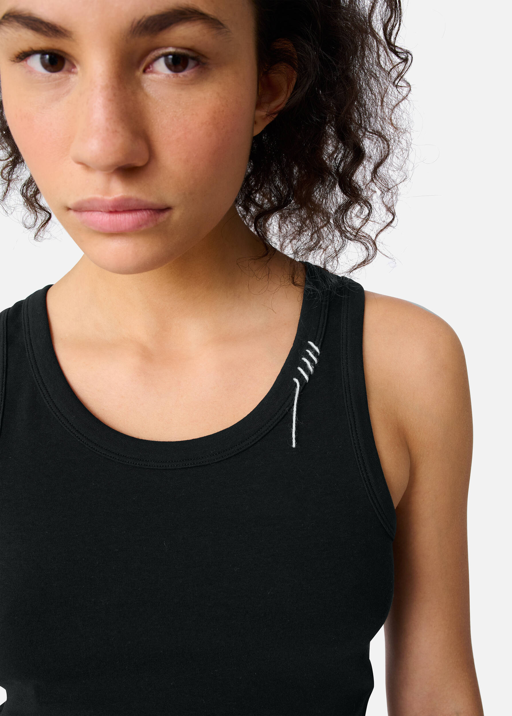 Traced Tank Top Black 4 Traced Tank Top Black