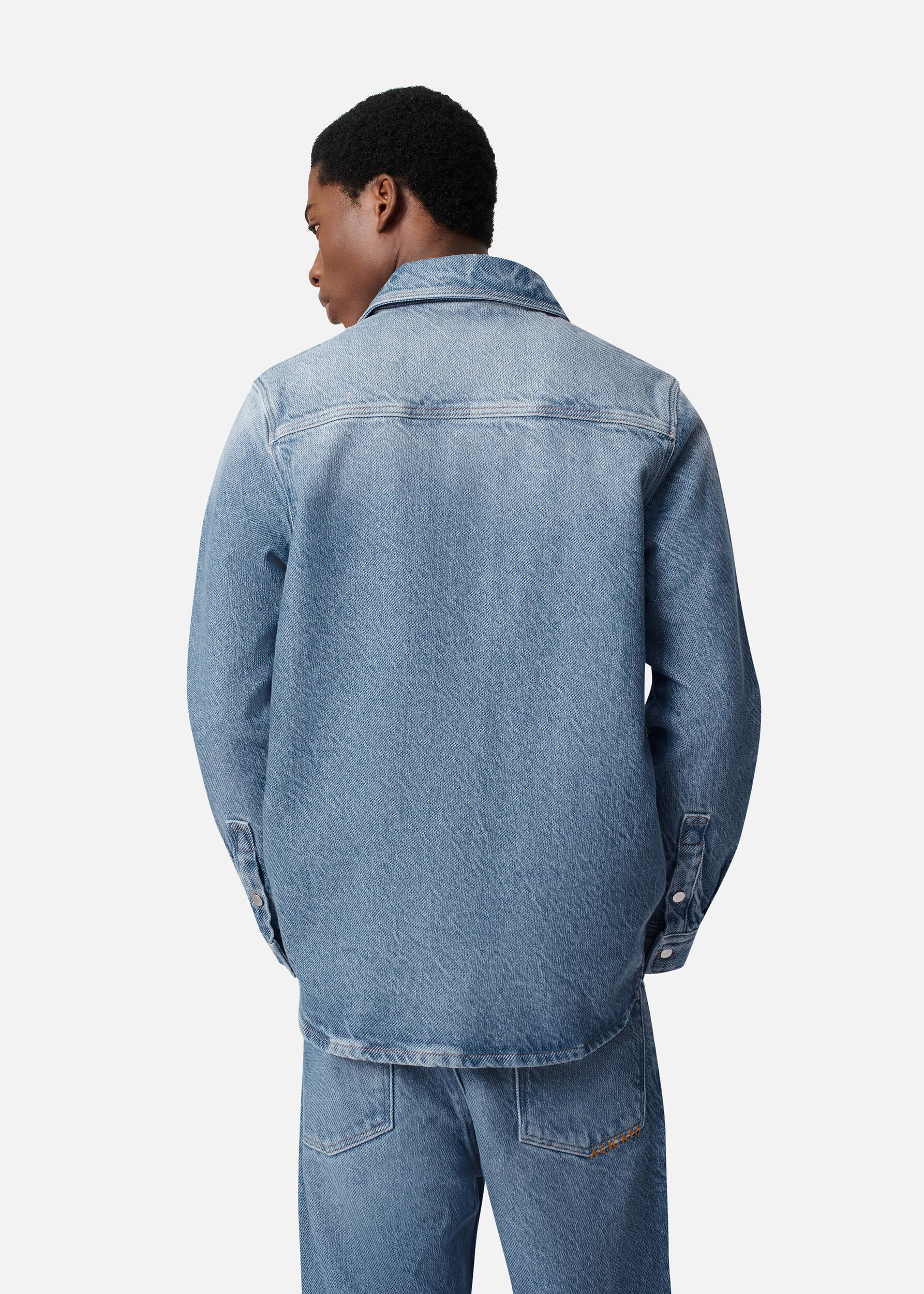 West Denim Shirt Mid Blue