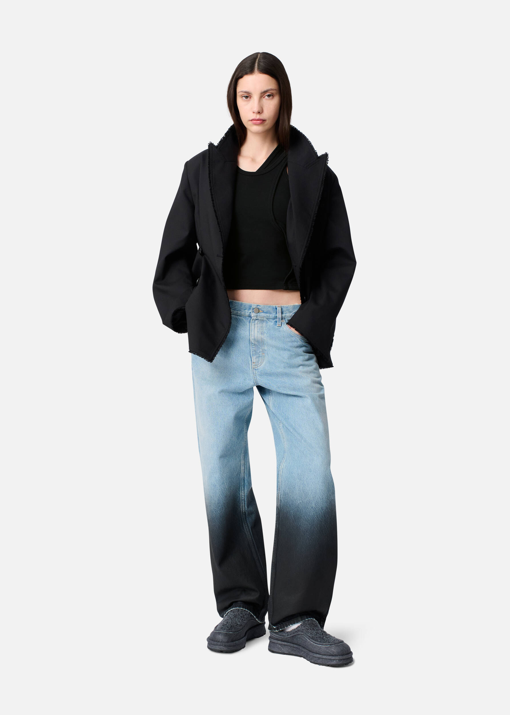 Rina Layered Tank Top Black 3 Rina Layered Tank Top Black