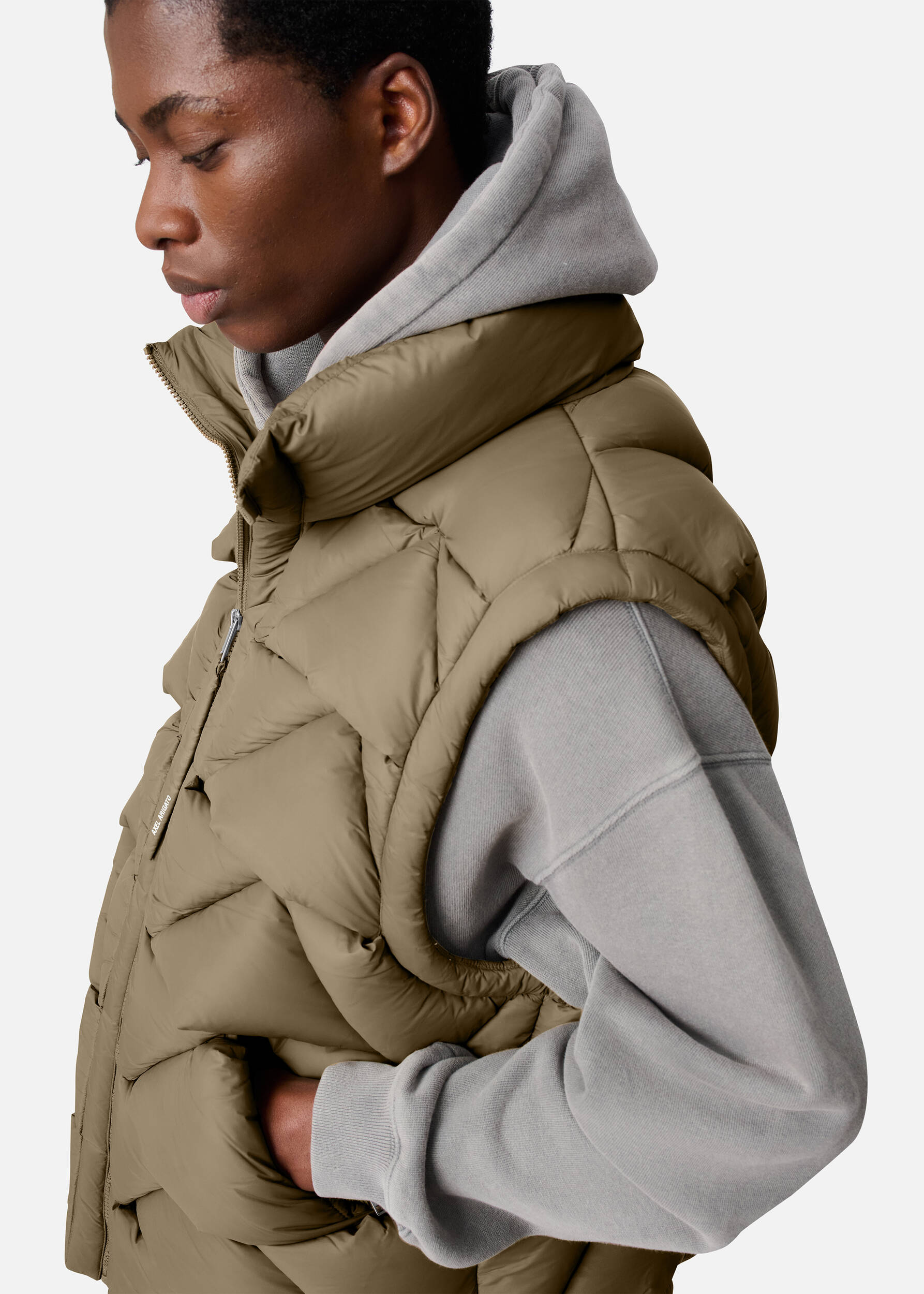 Knit Puffer Vest Clay Brown 5 Knit Puffer Vest Clay Brown