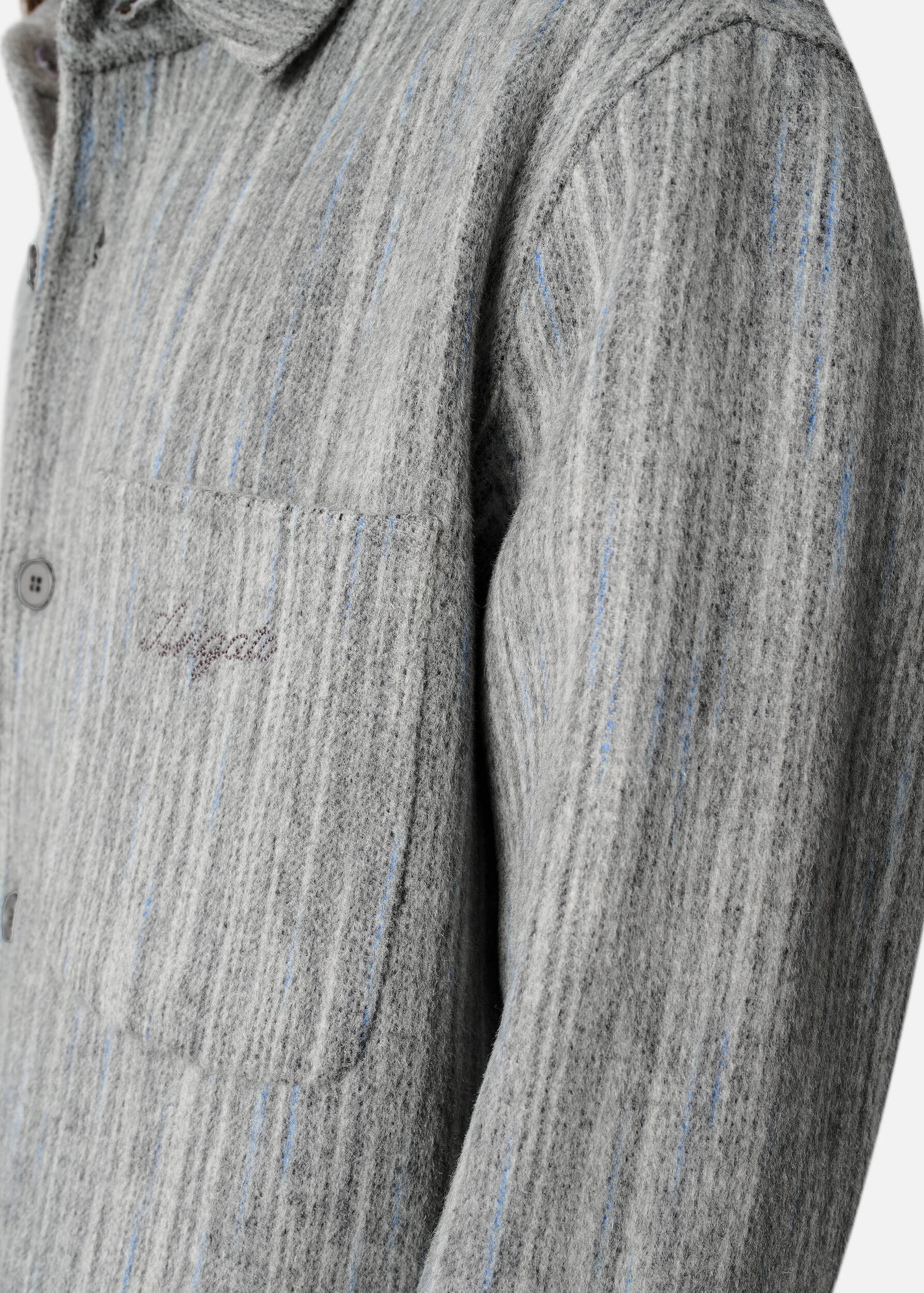 Aidan Striped Shirt Grey 5 Aidan Striped Shirt Grey