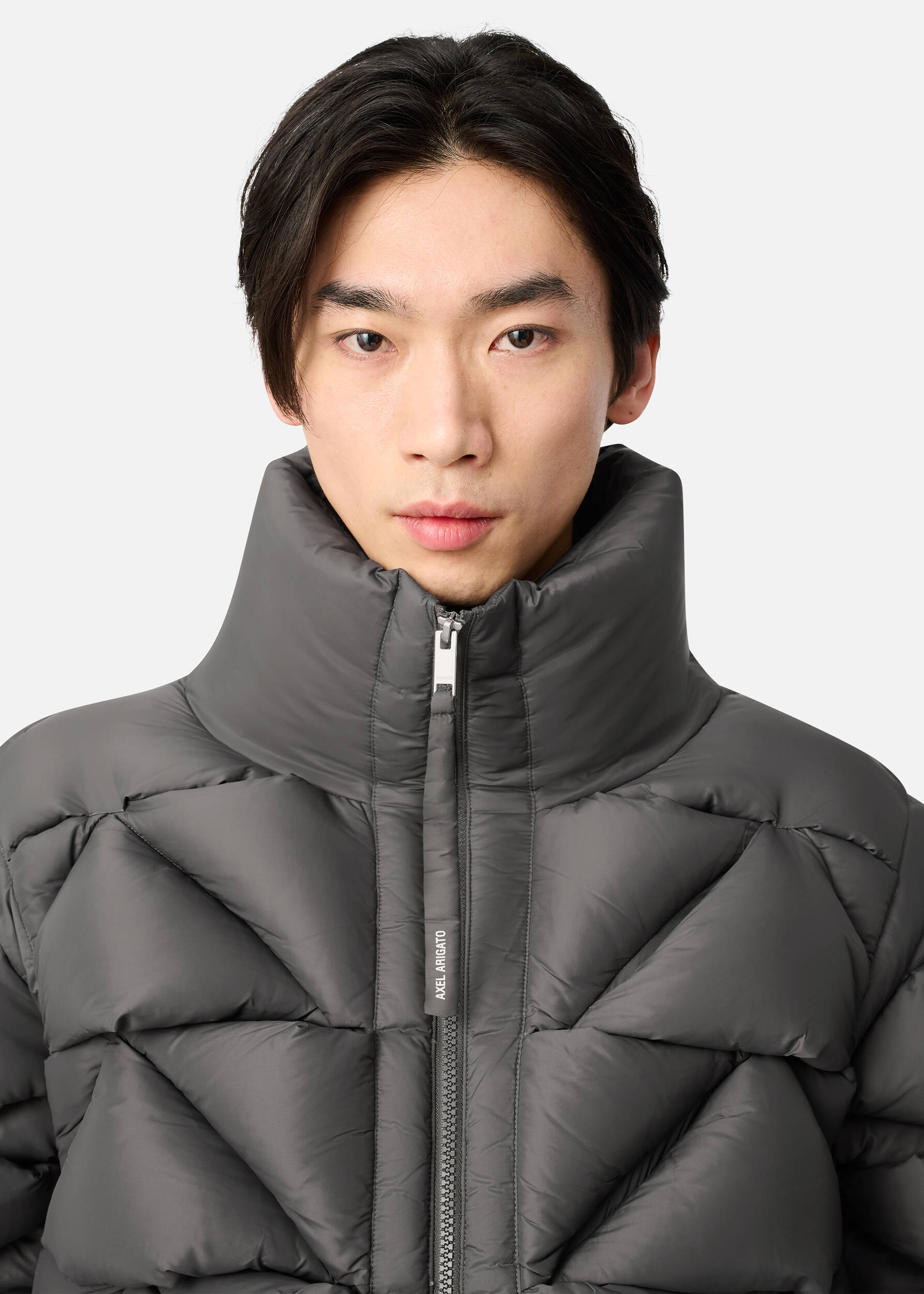 Knit Puffer Jacket Ash Grey 4 Knit Puffer Jacket Ash Grey