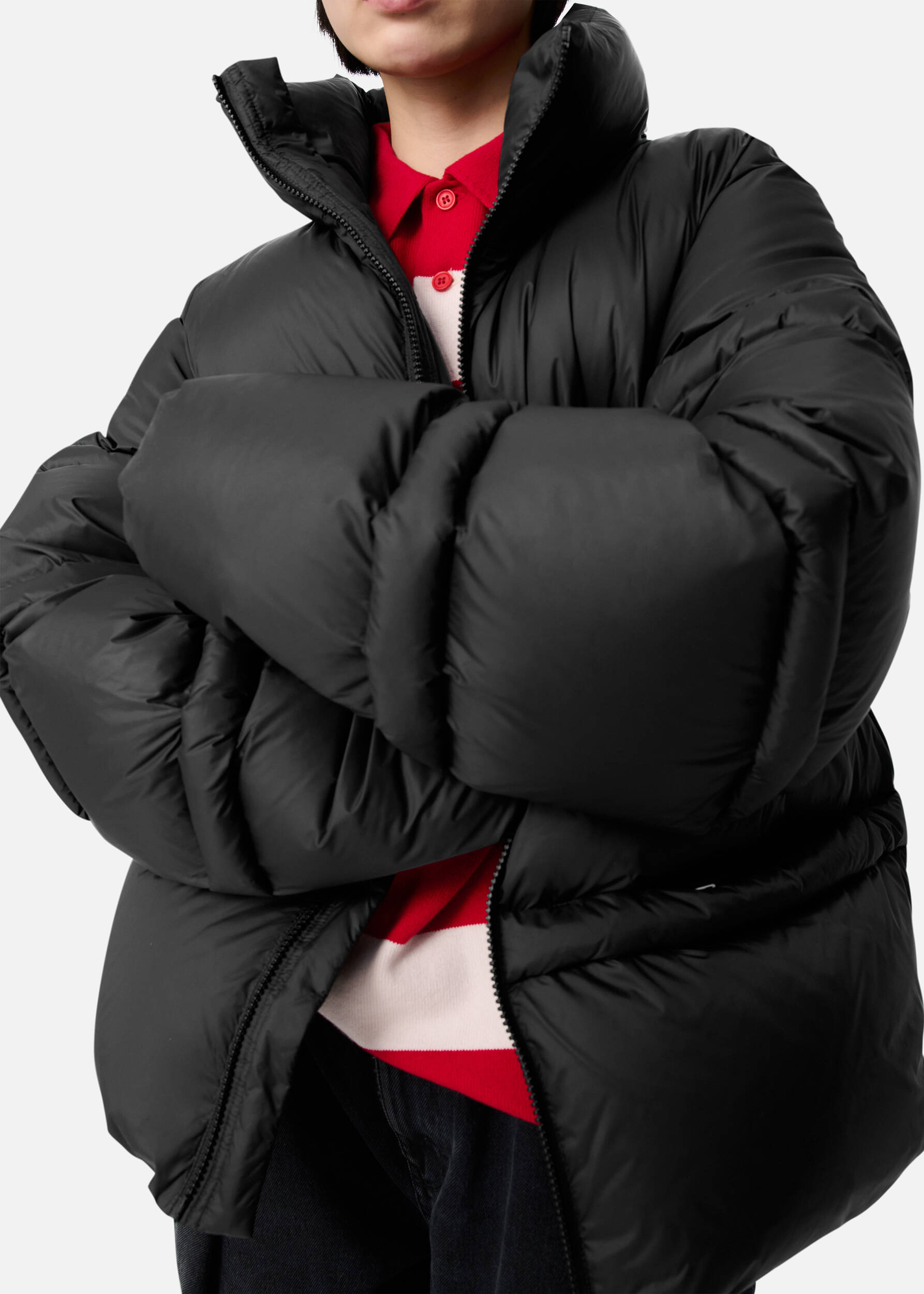 Veil Puffer Jacket Black