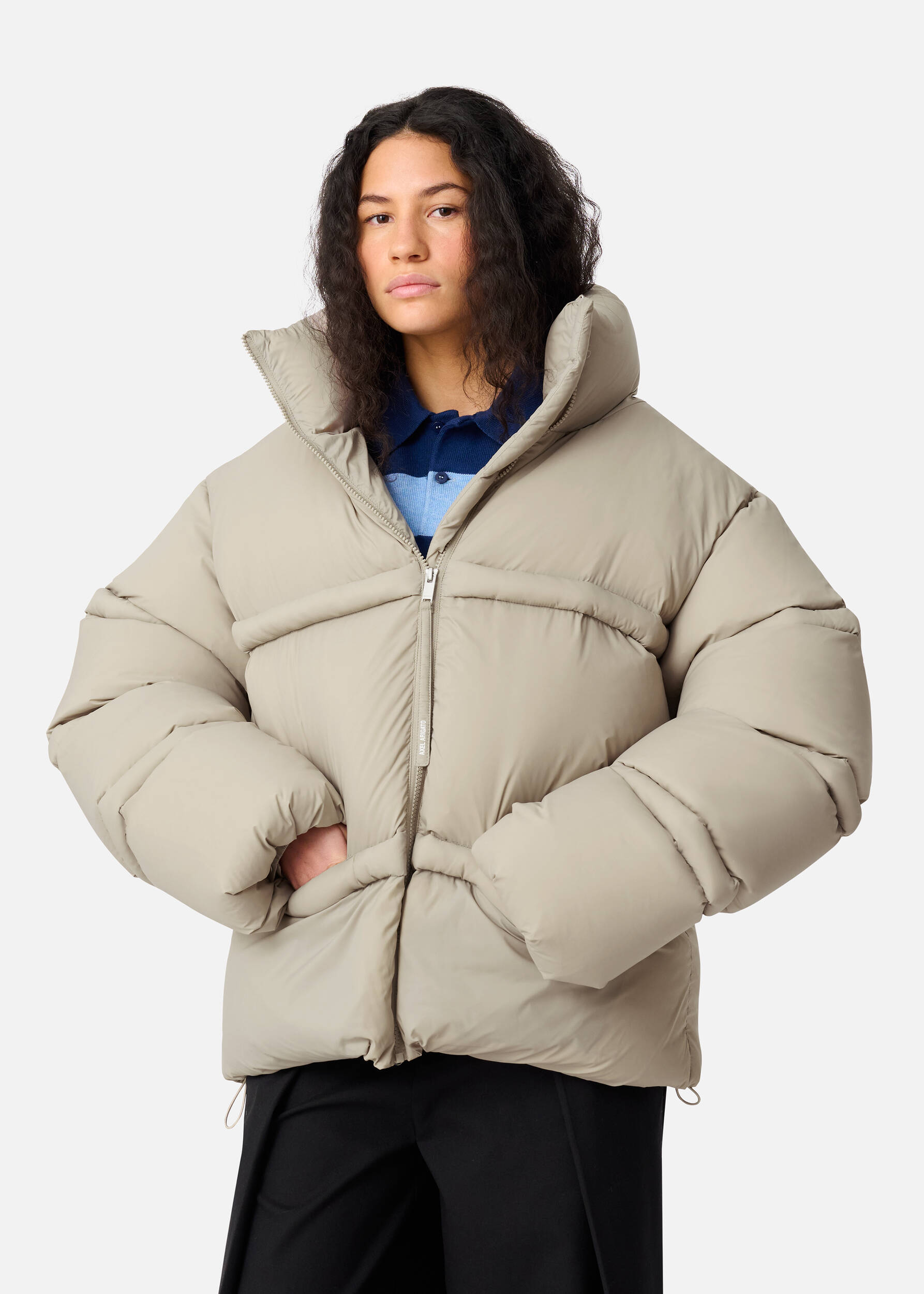 Veil Puffer Jacket Stone Brown