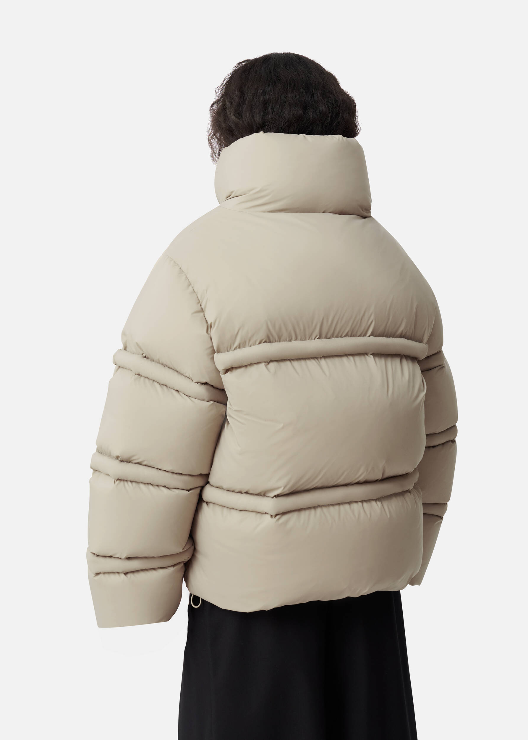 Veil Puffer Jacket Stone Brown