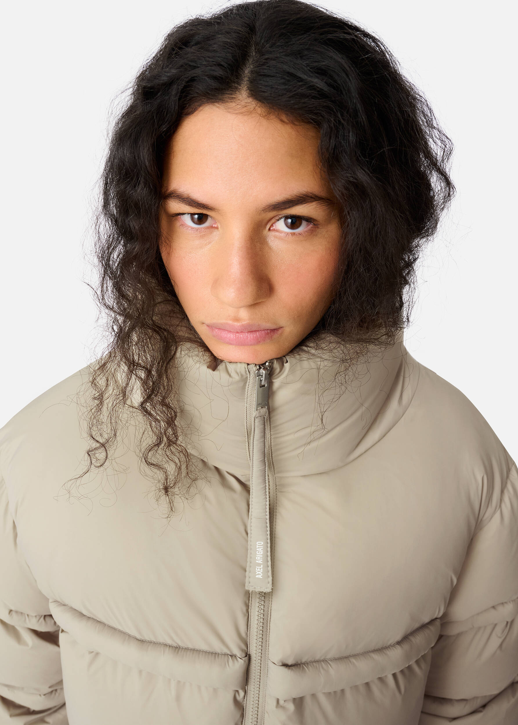 Veil Puffer Jacket Stone Brown