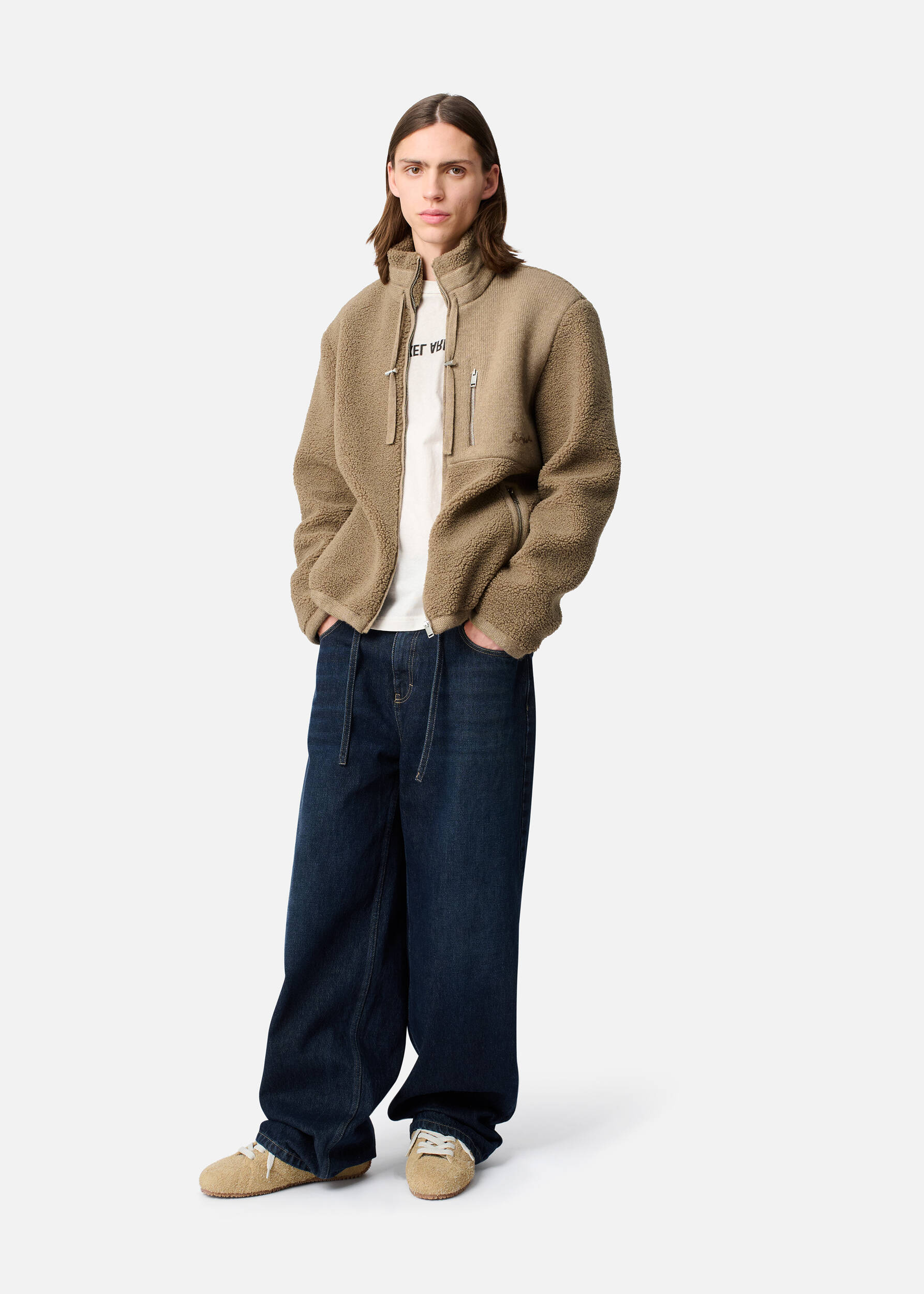 Alpine Fleece Jacket Stone Brown