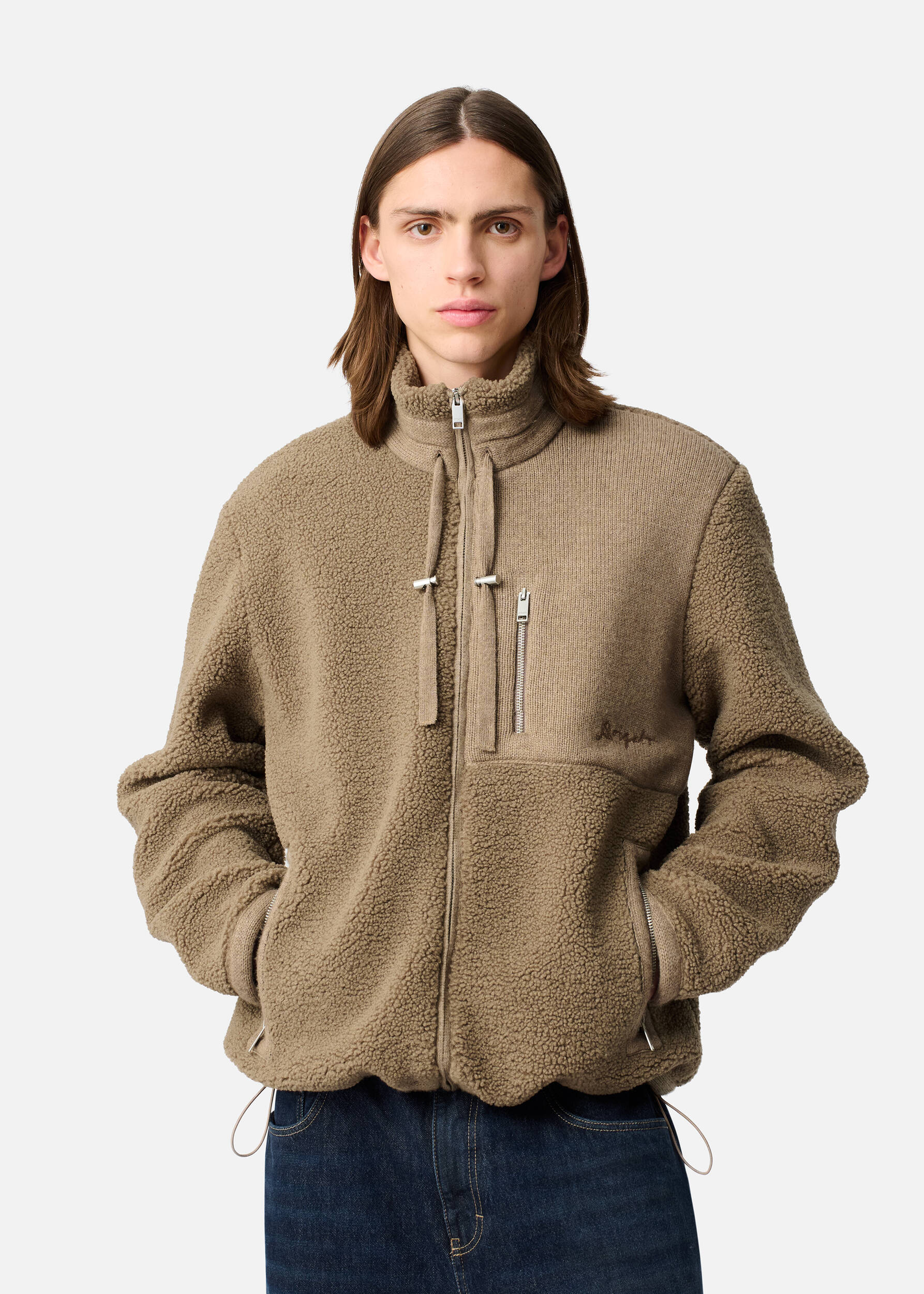 Alpine Fleece Jacket Stone Brown