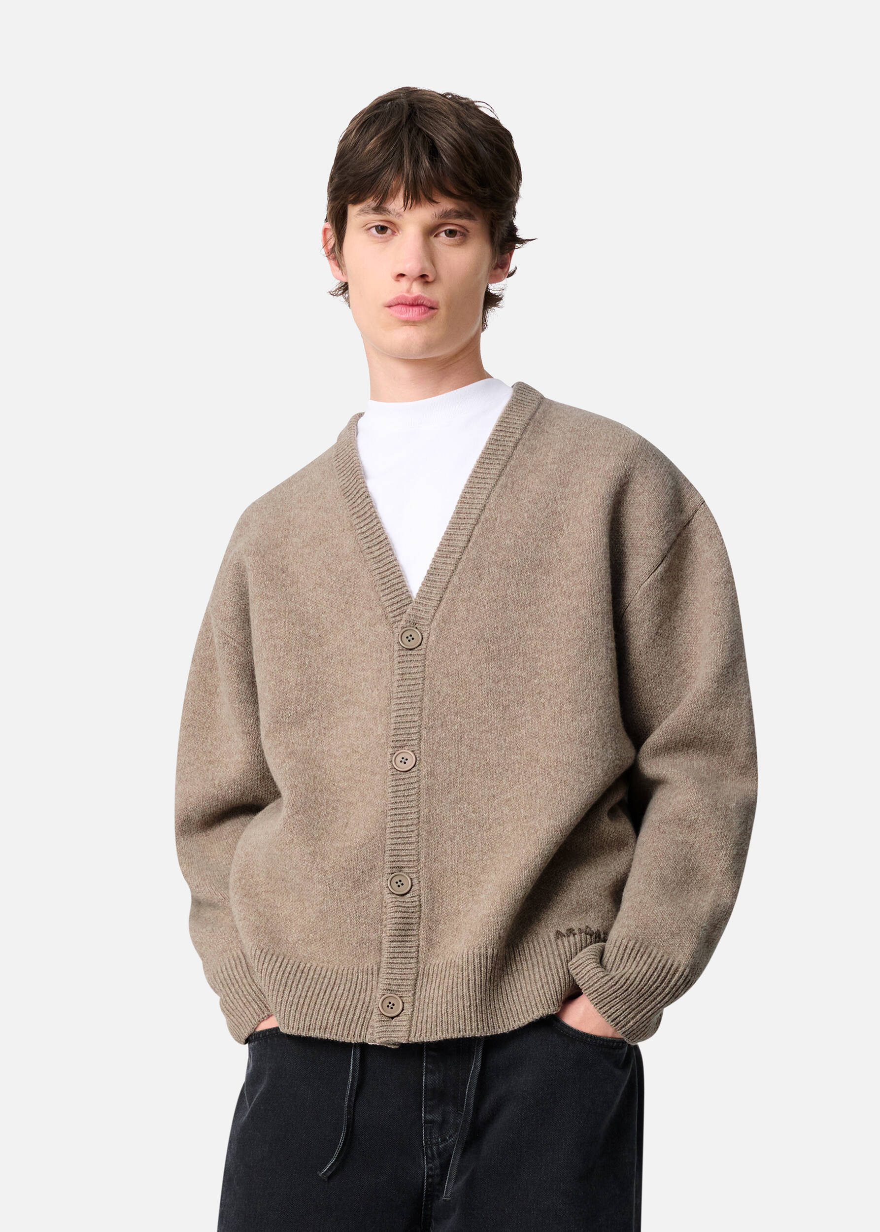 Milo Cardigan Stone Brown