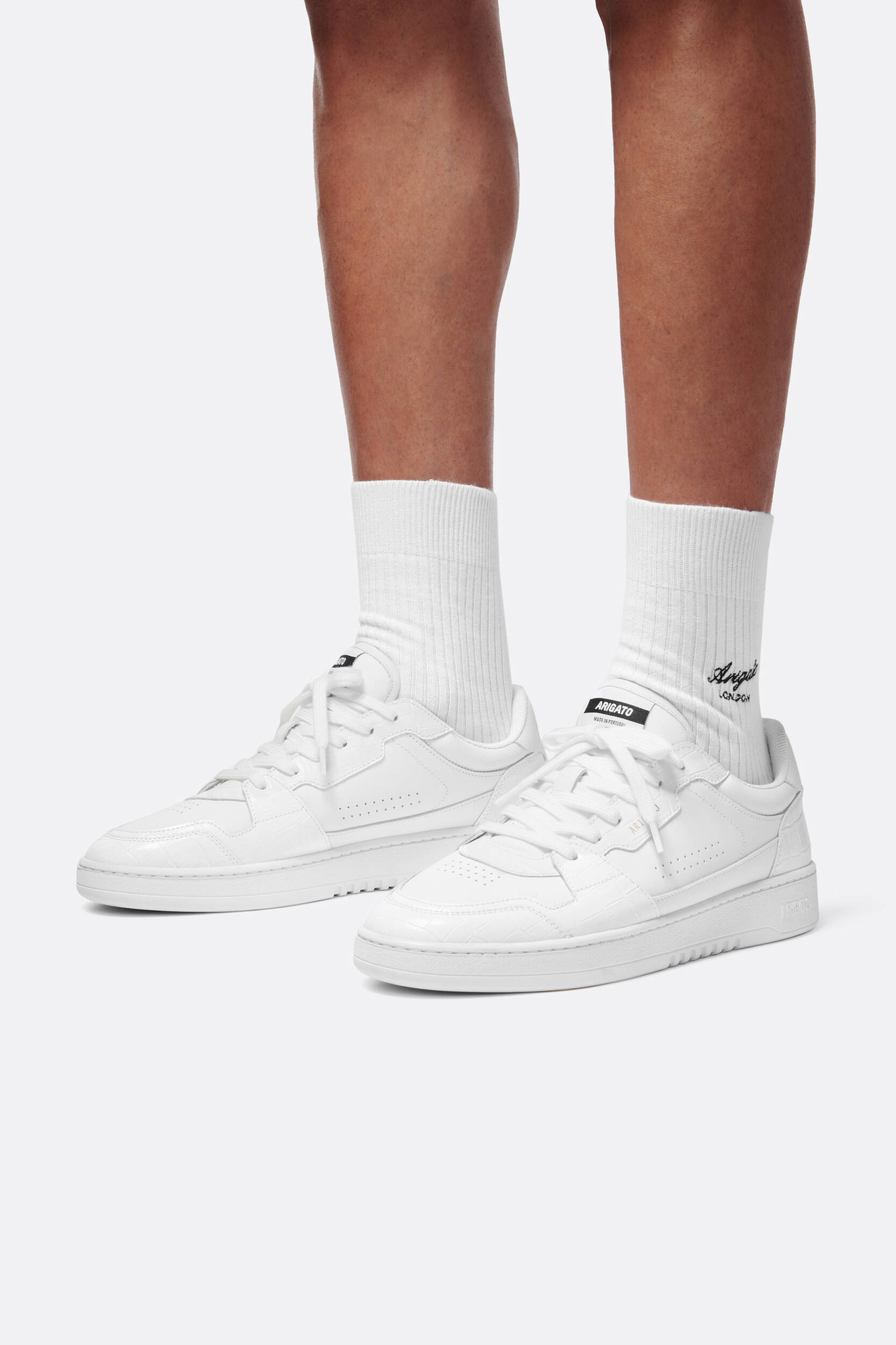 Dice Lo Croc Sneaker White/White 6 Dice Lo Croc Sneaker White/White