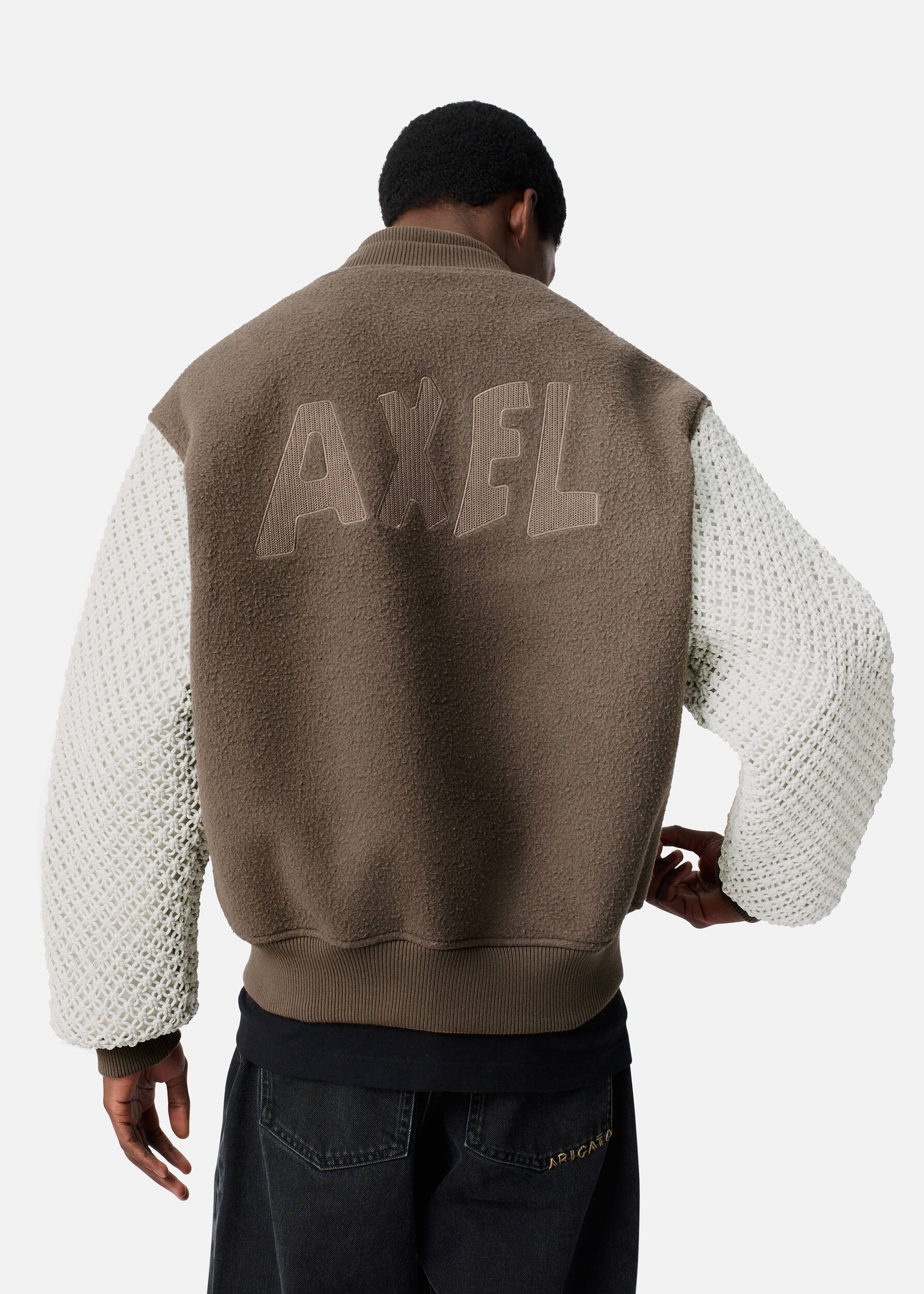 Titan Varsity Jacket Stone Brown