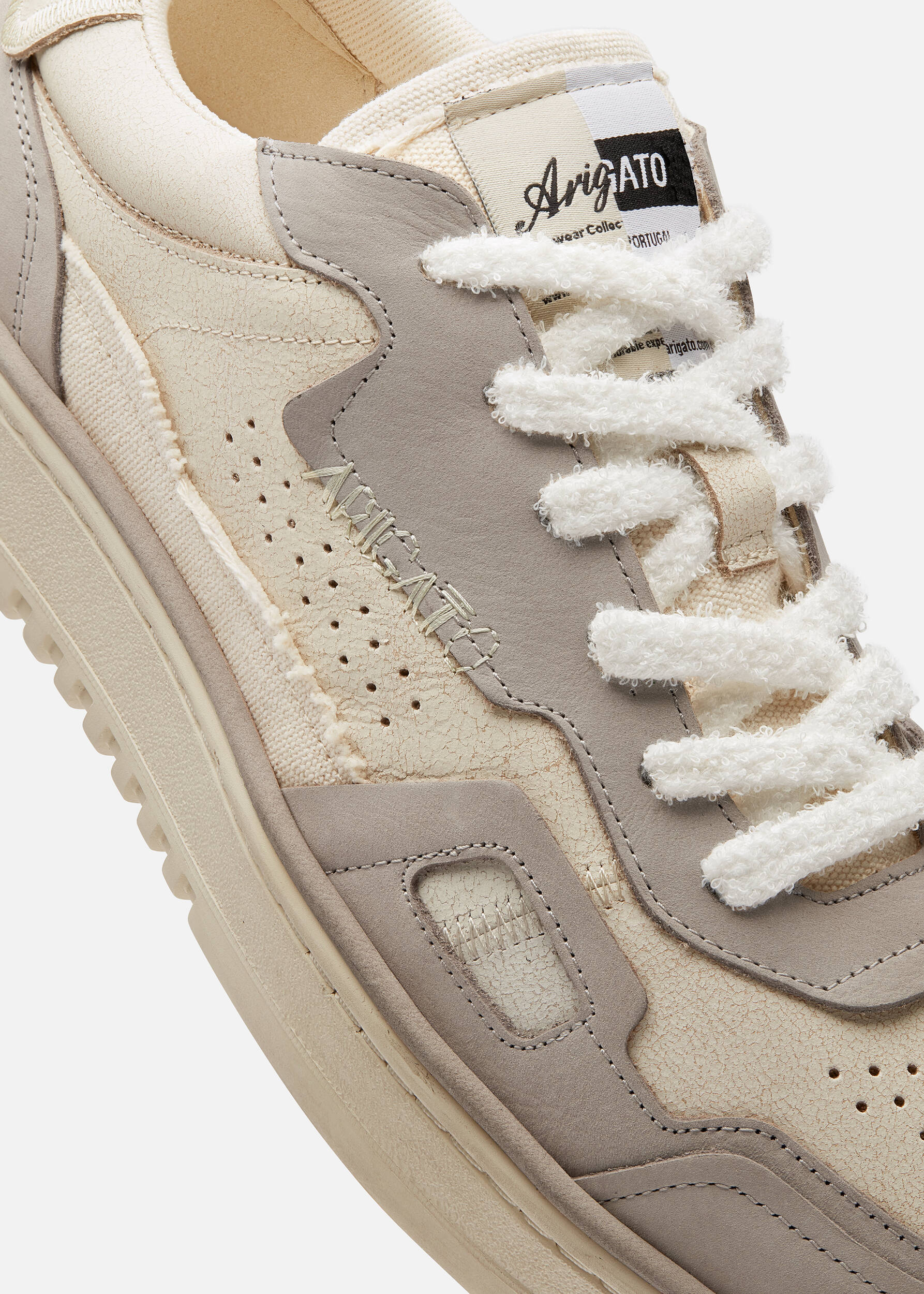 Dice Patchwork Sneaker Beige/Light Grey 4 Dice Patchwork Sneaker Beige/Light Grey