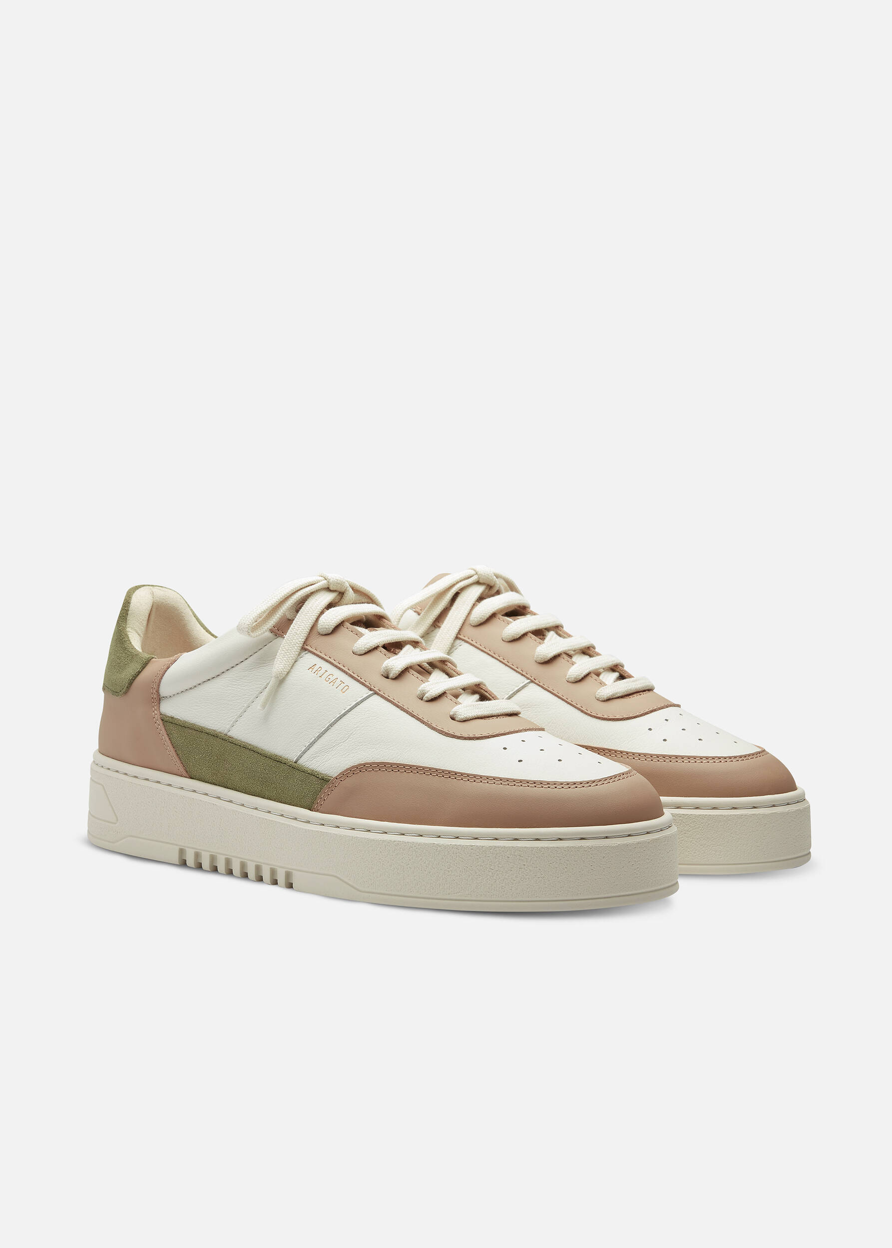 Orbit Vintage Sneaker Tan/Dark Green