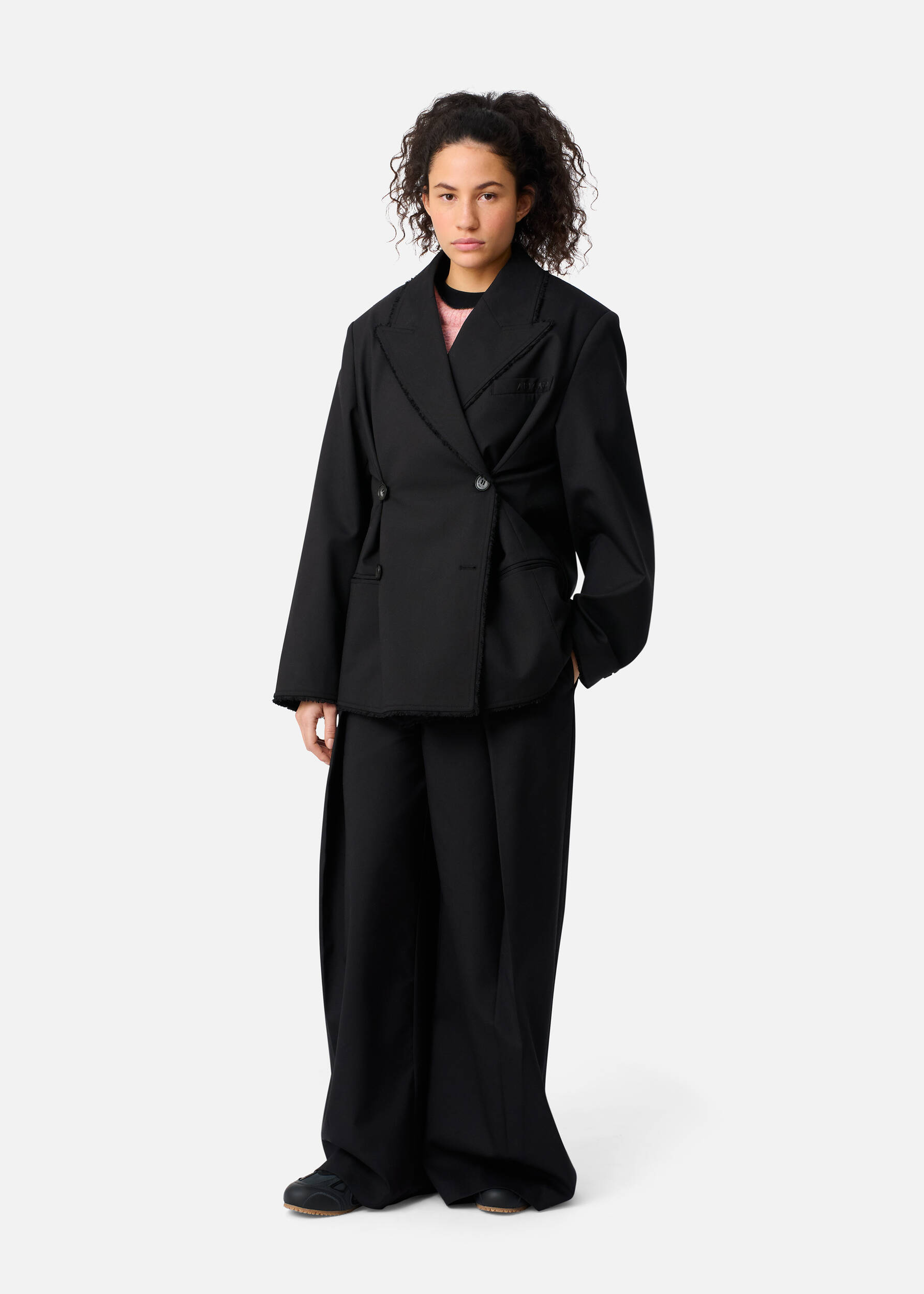 Thea Frayed Blazer Black 4 Thea Frayed Blazer Black