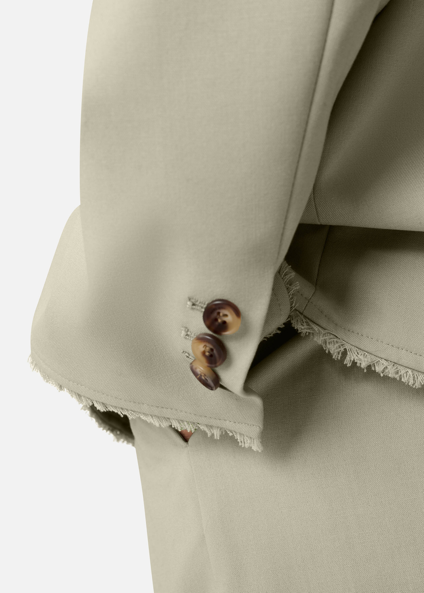 Thea Frayed Blazer Dusty Green 6 Thea Frayed Blazer Dusty Green