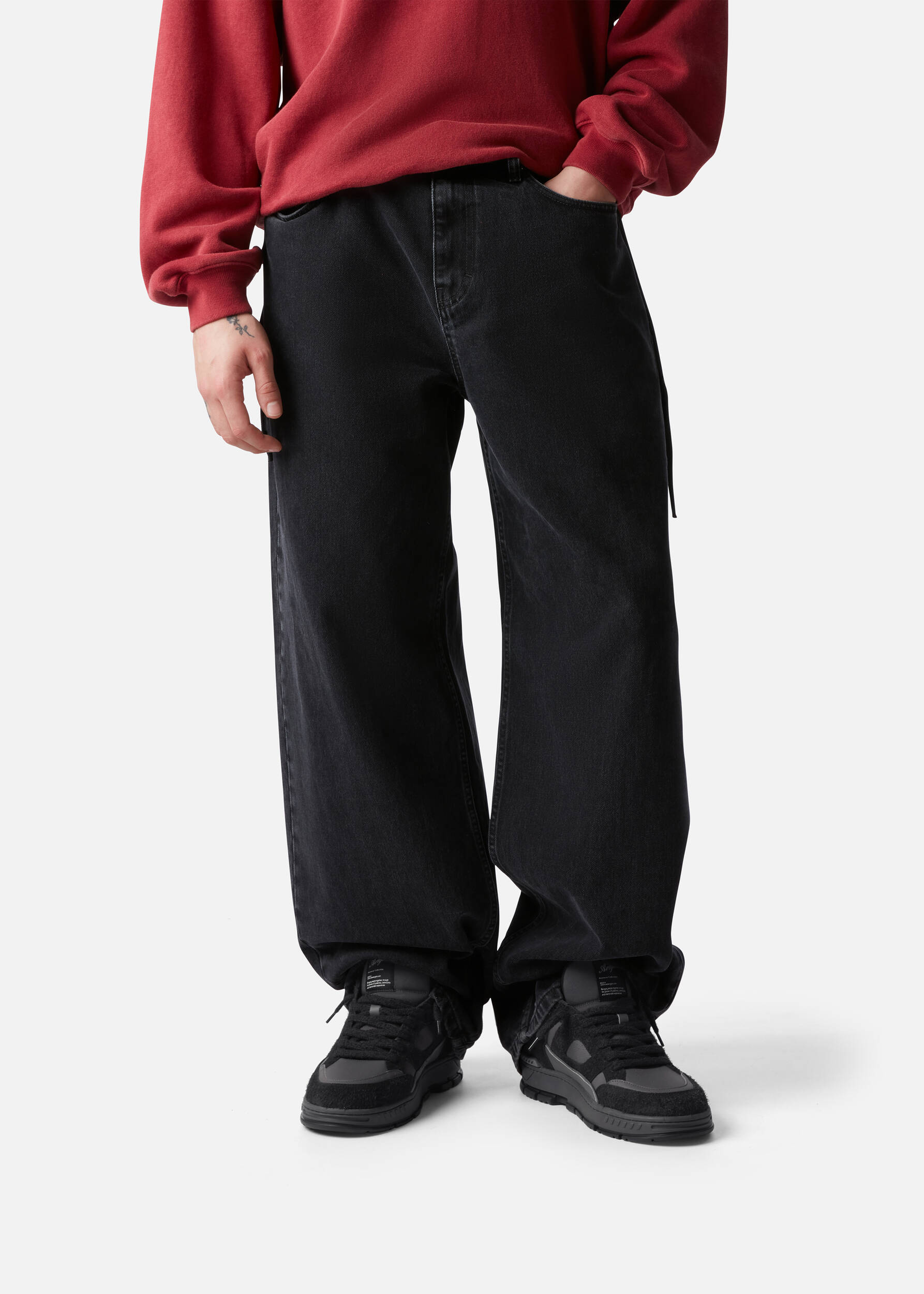 Area Lo Fluffy Sneaker Black/Off Black