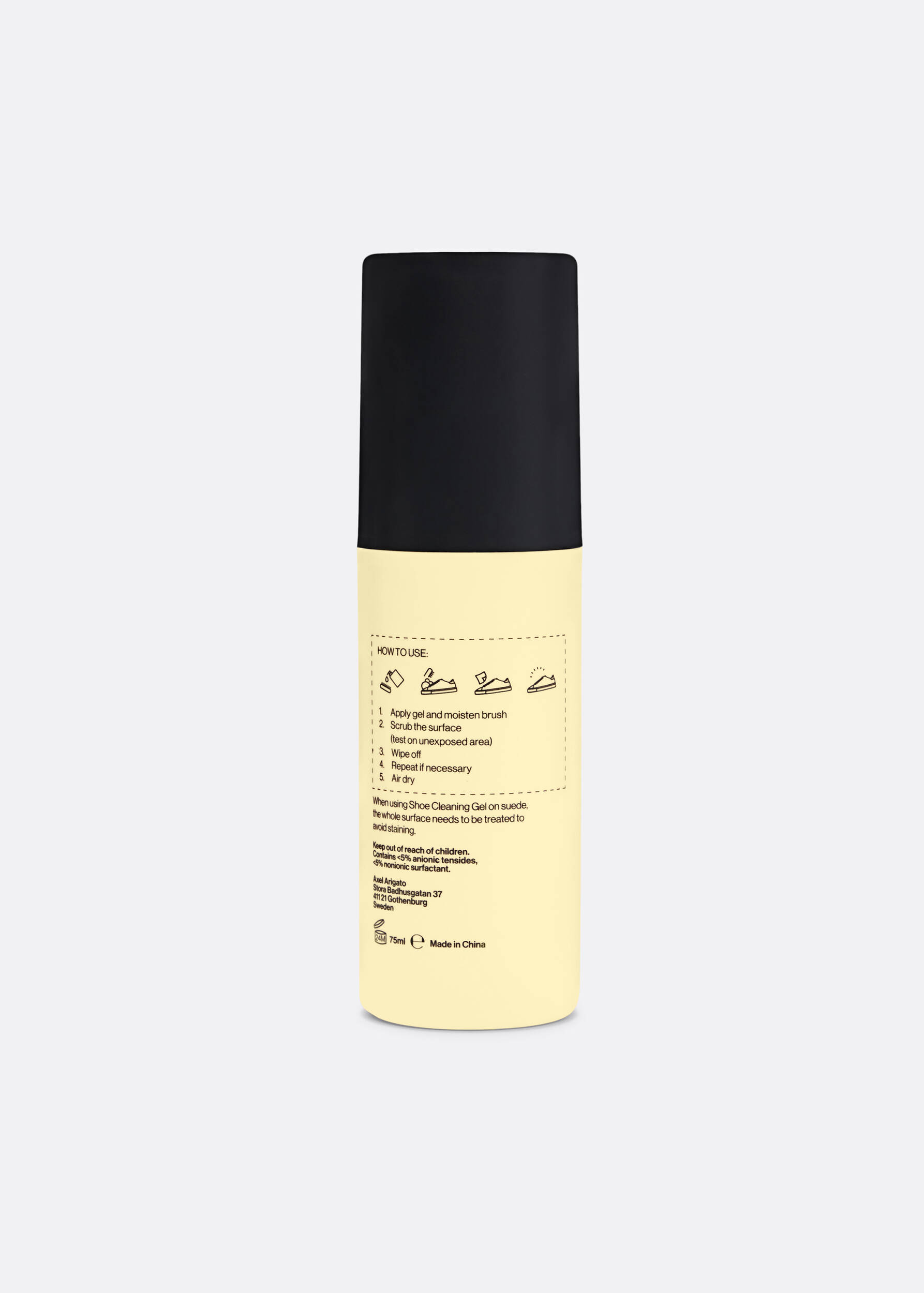 Shoe Cleaning Gel, 75ml Yellow