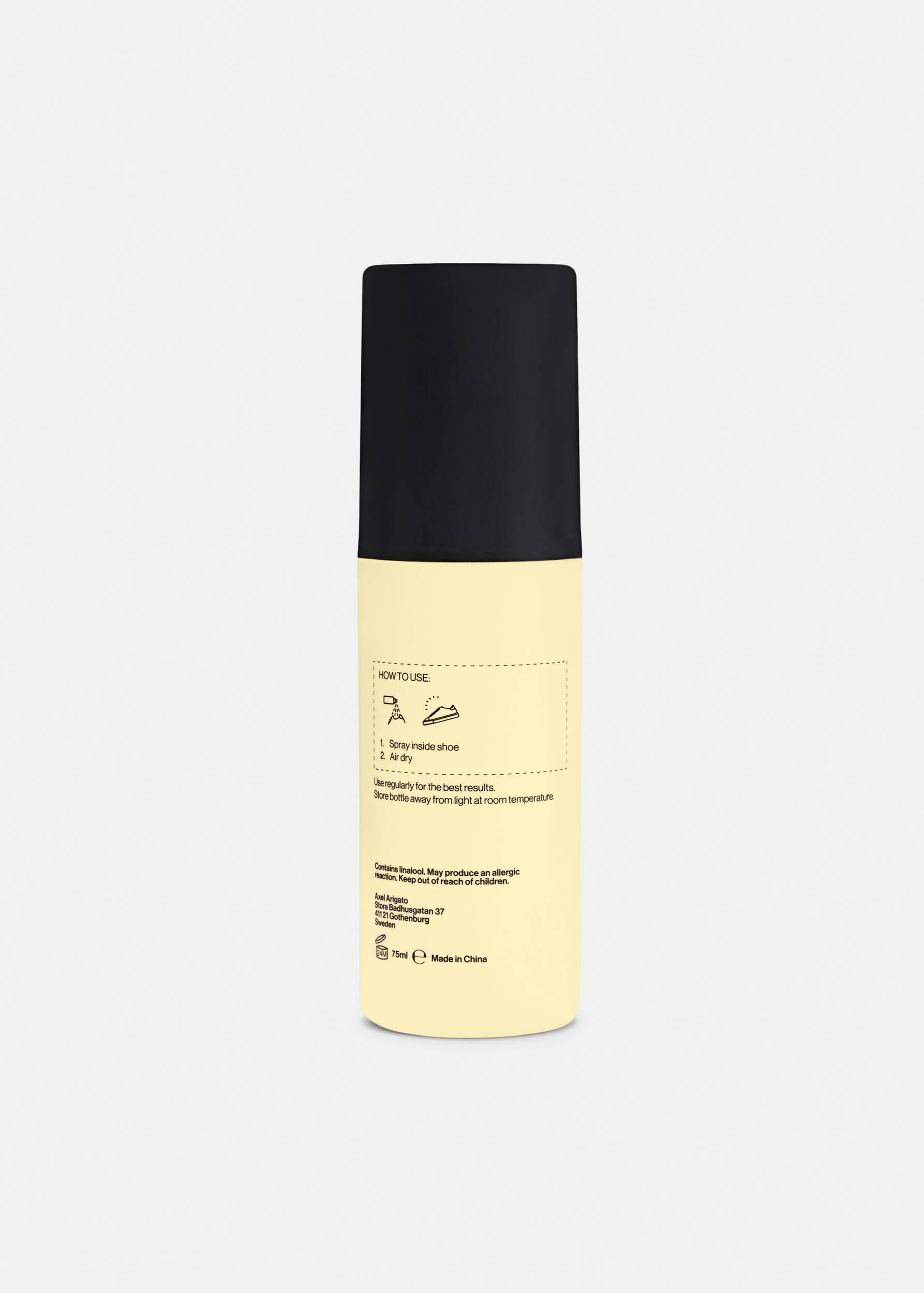 Shoe Deodorizer, 75ml Yellow
