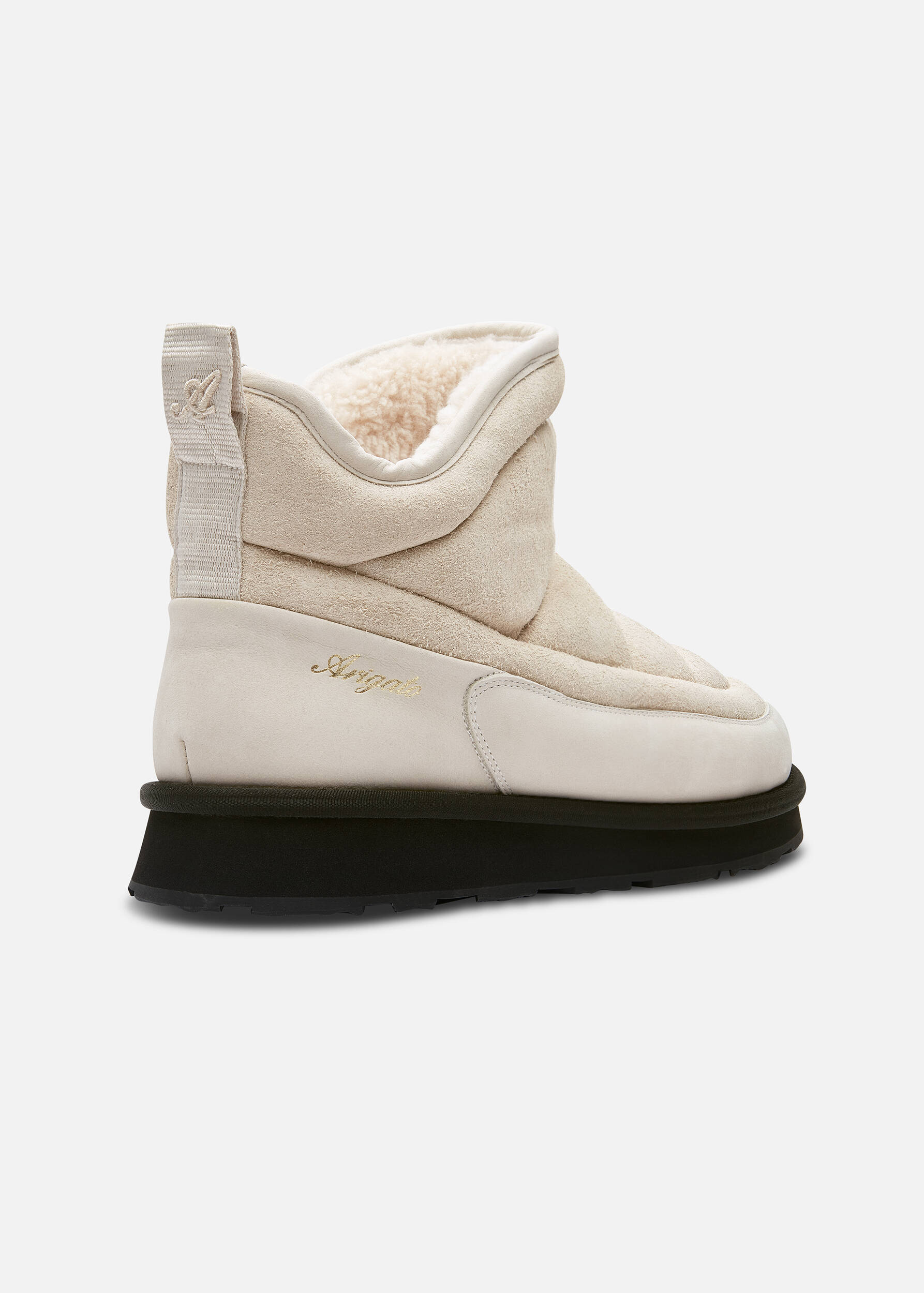 Pillow Boot Light Beige/Black