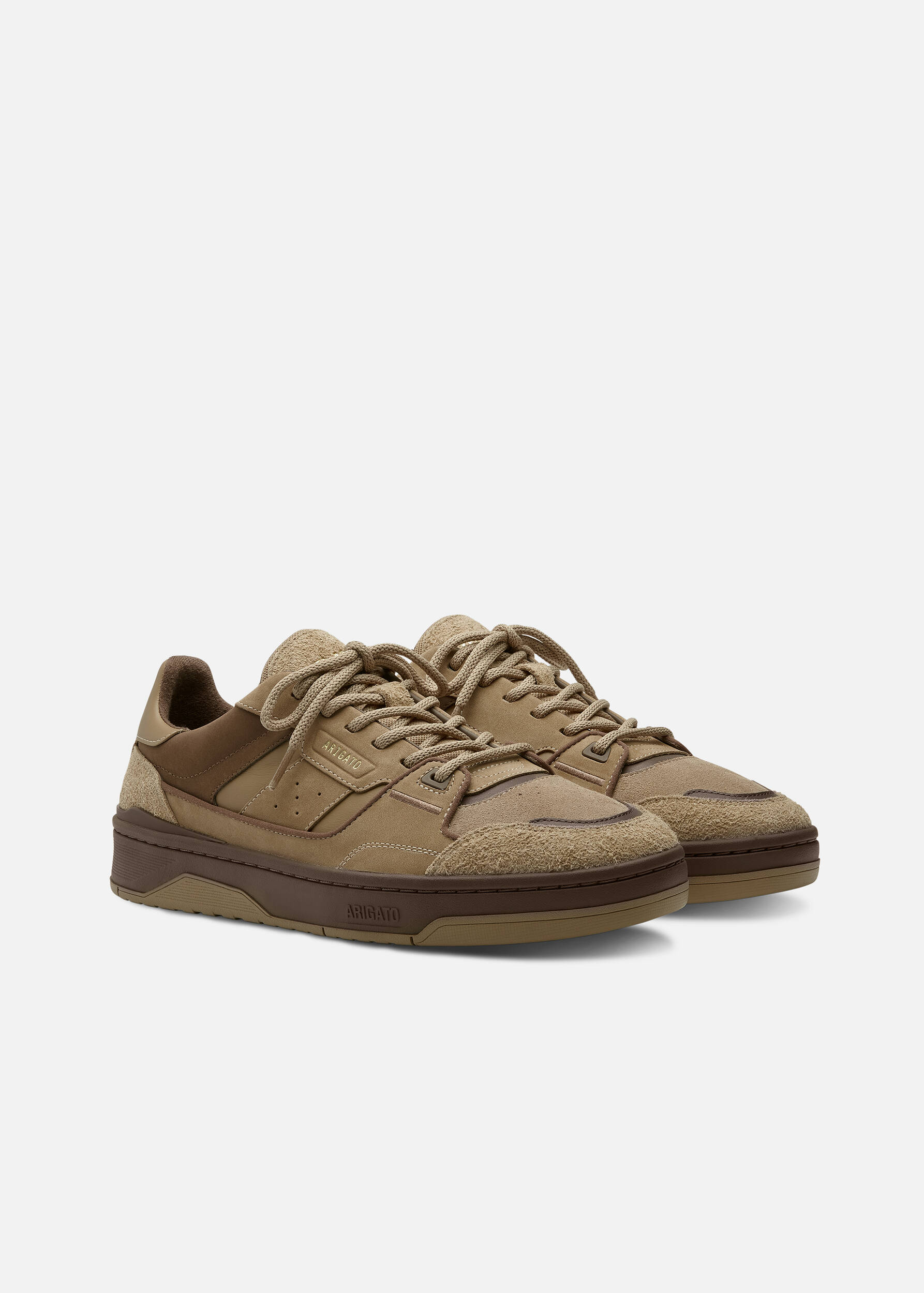 Clay Sneaker Tan/Dark Brown